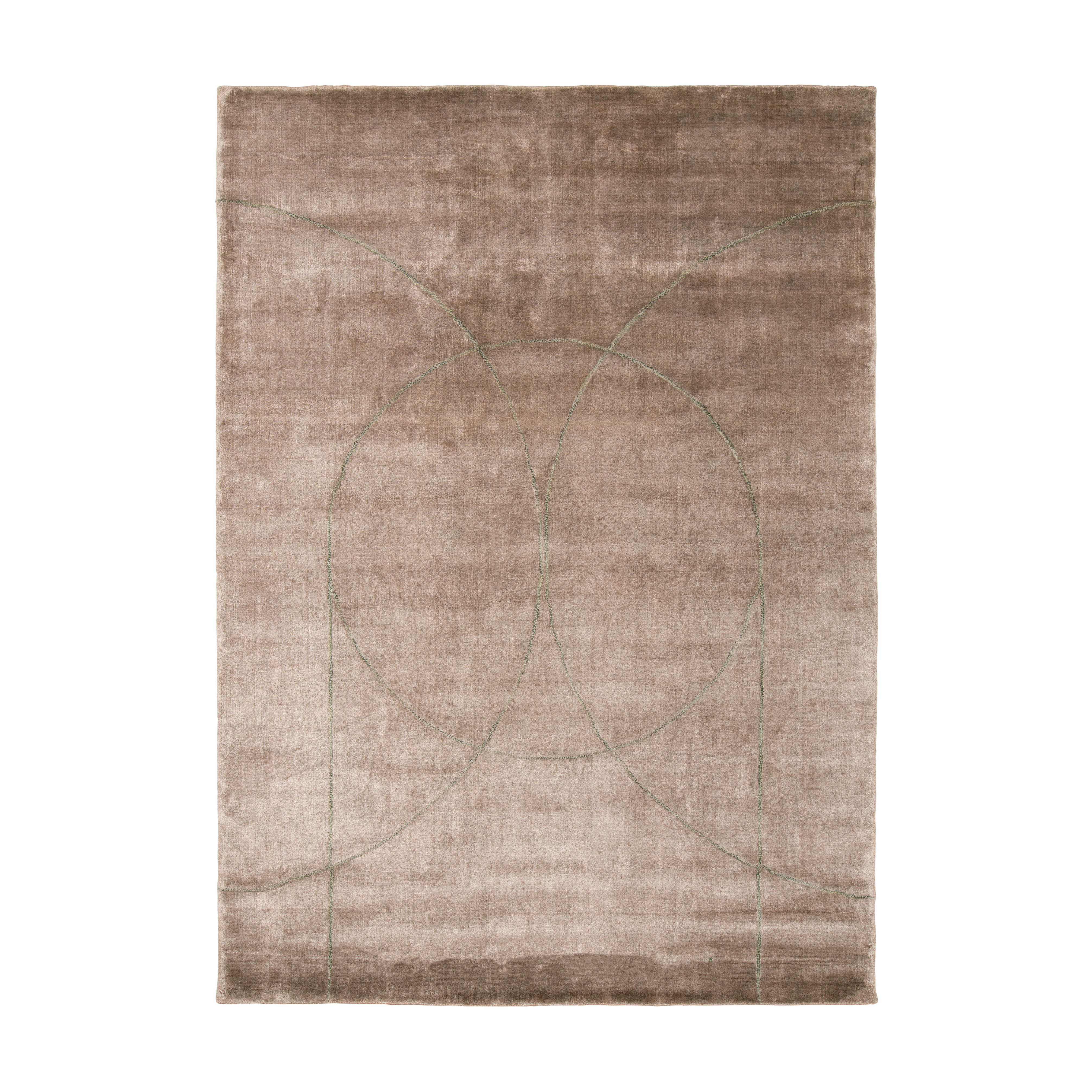 Vloerkleed CIRCULUS bruin-roze