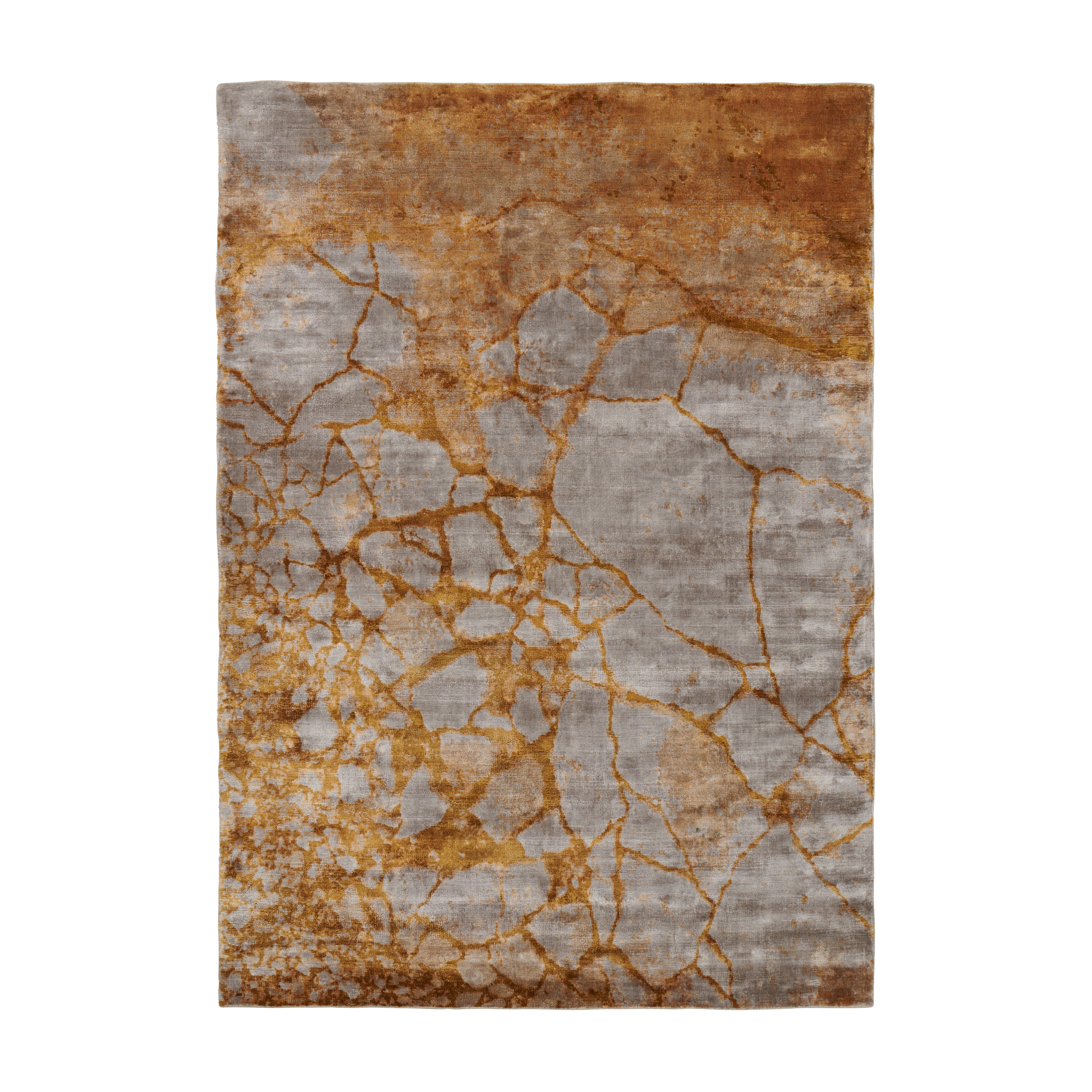 TOSKA tapijt oker met grijs