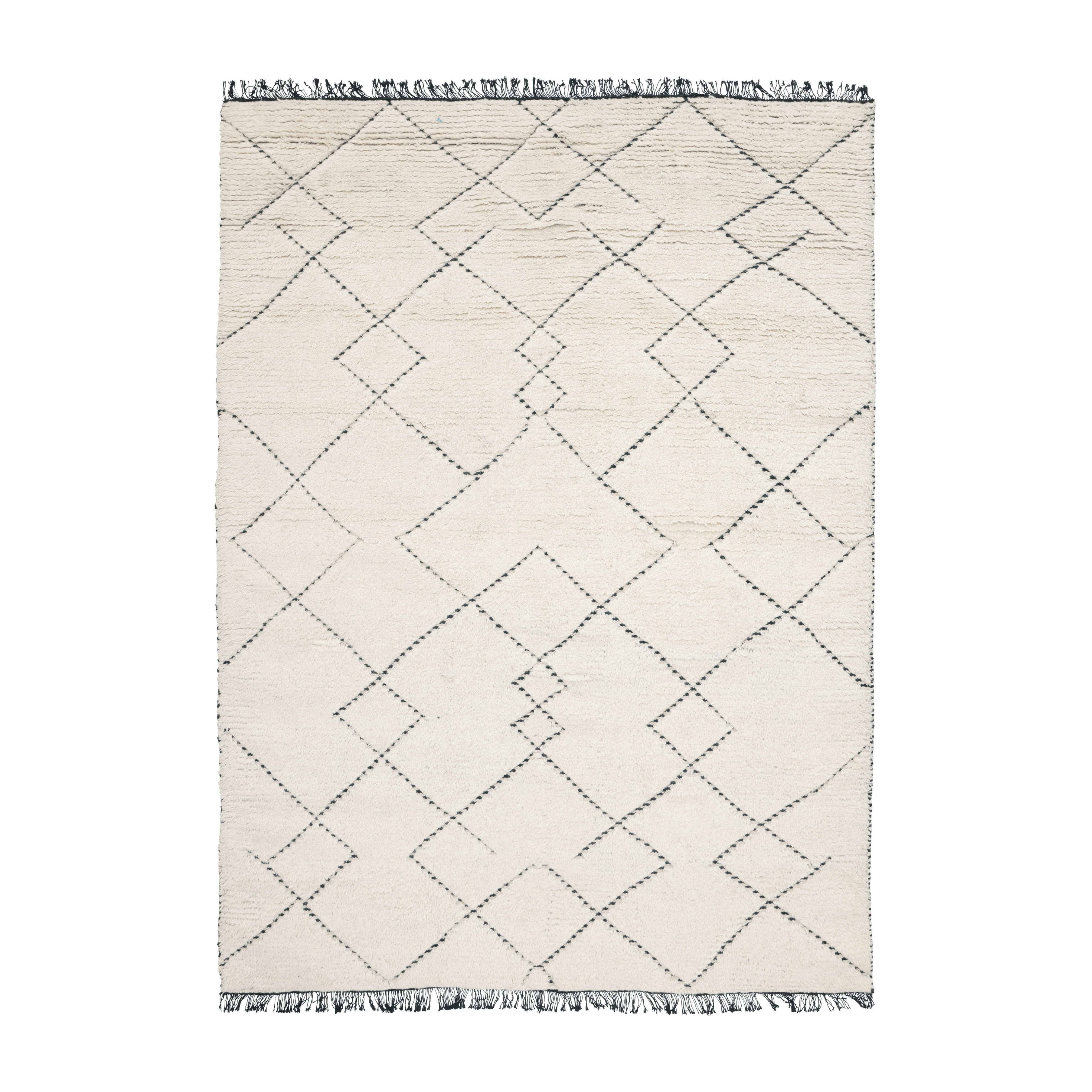 Teppich TORUN beige mit Schwarz