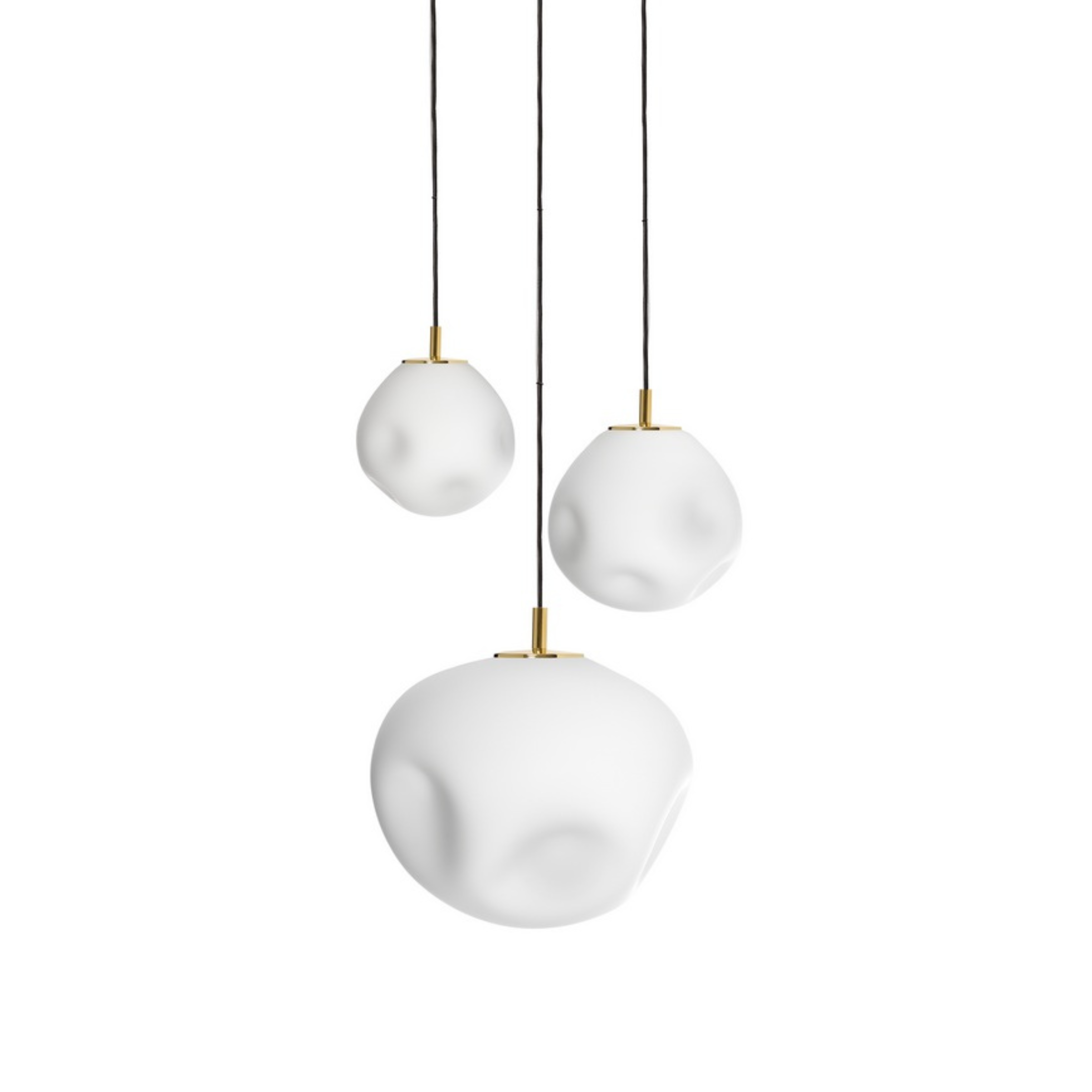 Dreipunktige Hängeleuchte CLOE gold