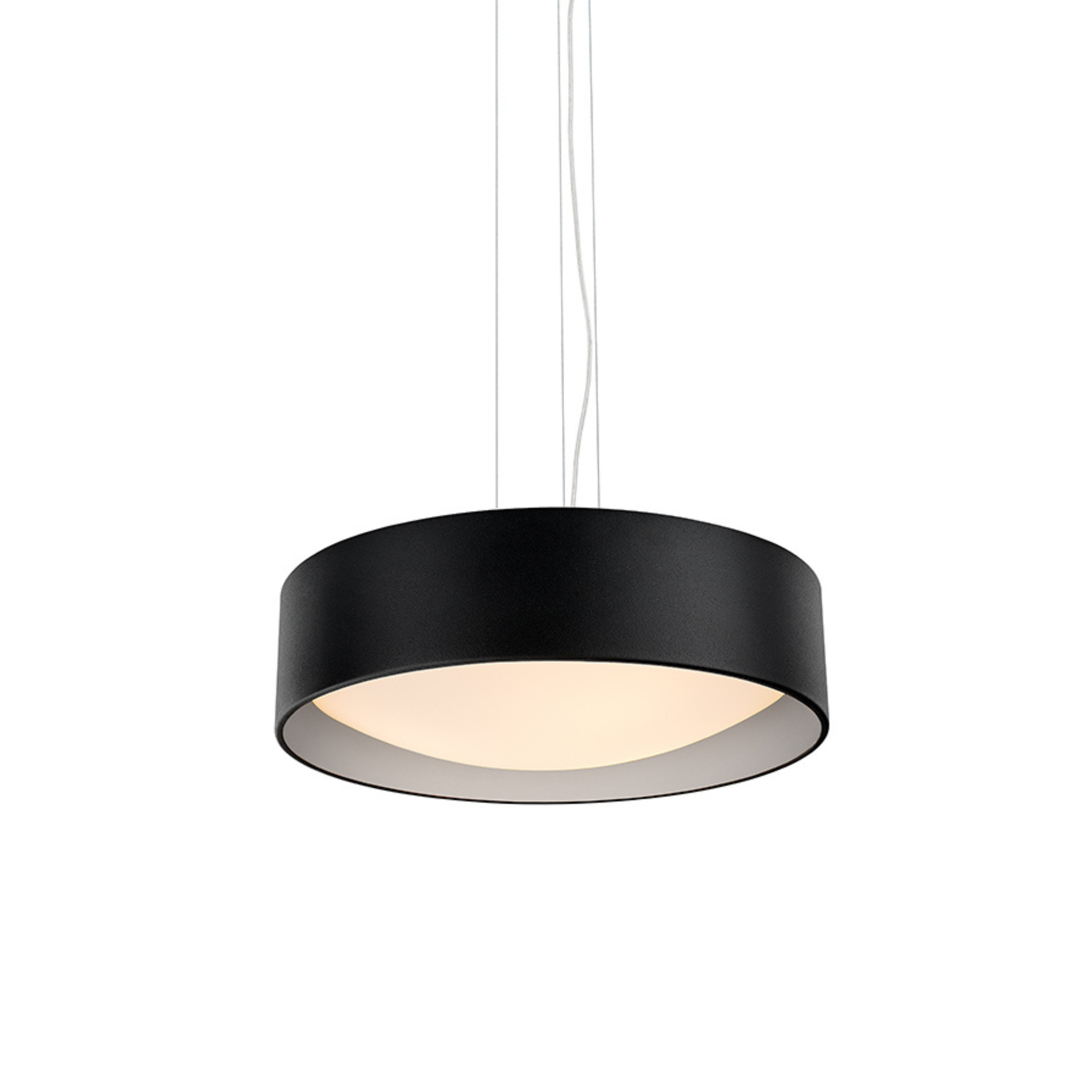 VERO pendant lamp black with silver interior
