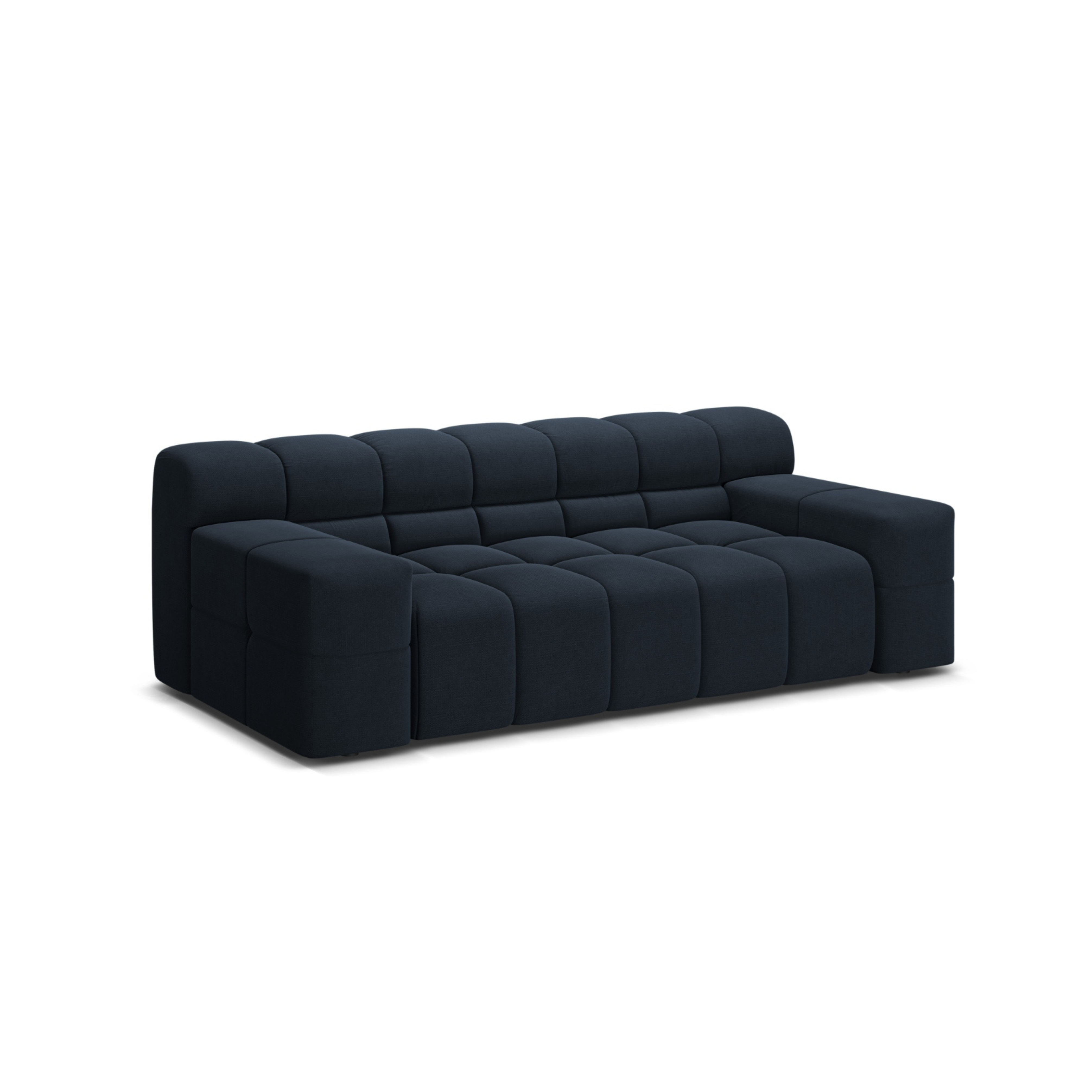 Sofa 2-zits AGAVE granietblauw chenille
