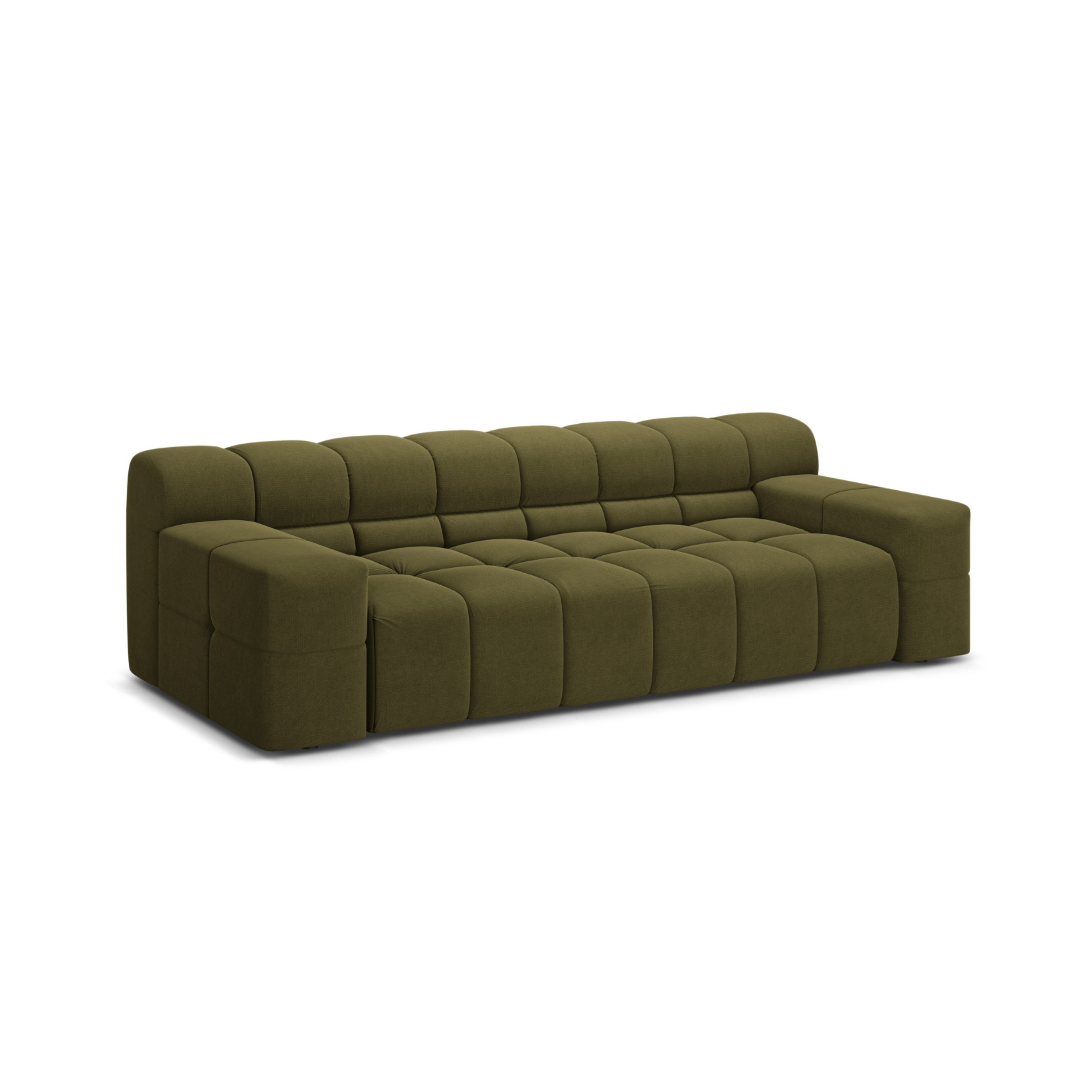 3-seater Sofa AGAVE green chenille