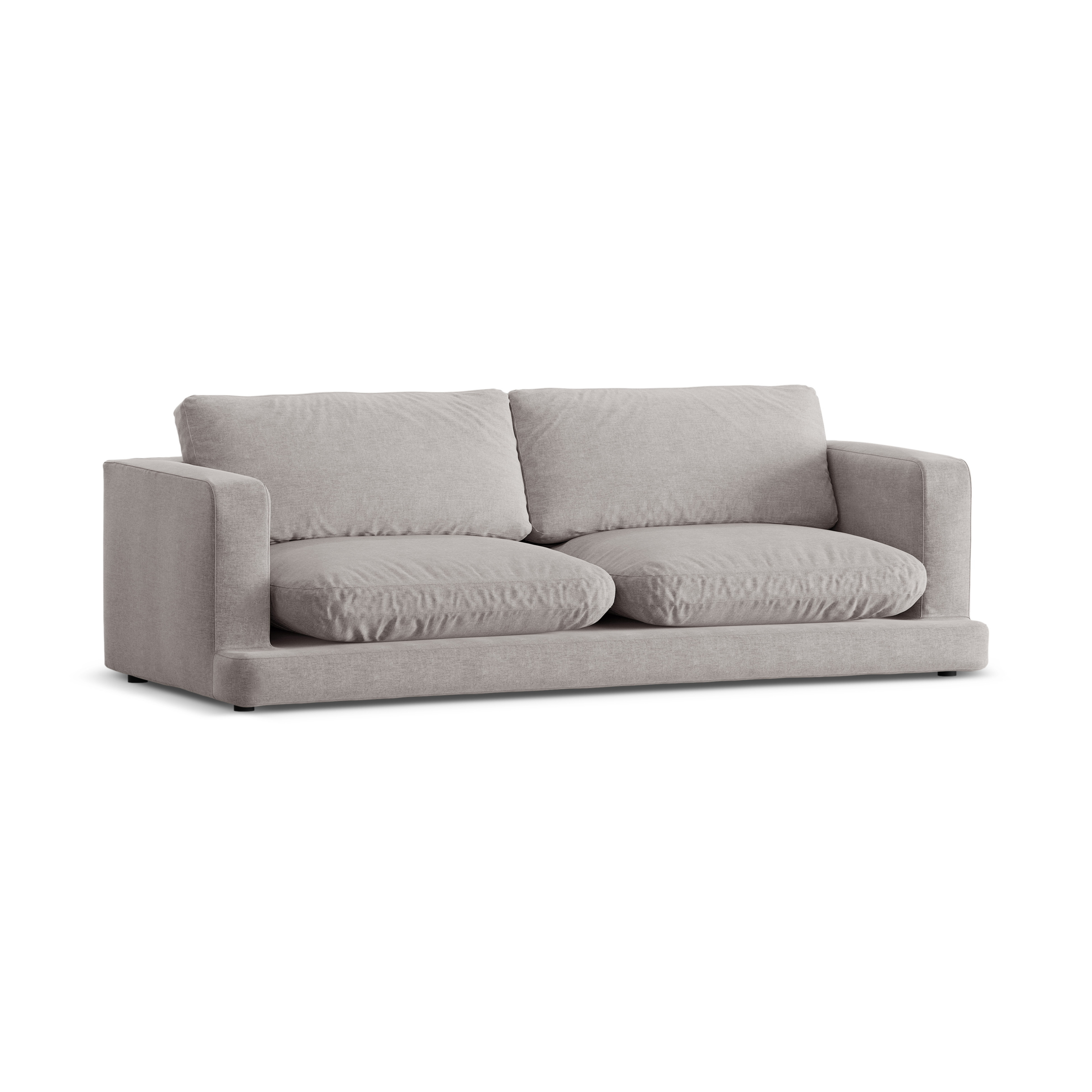 Sofa 3-zits DAPHNE warm grijs chenille