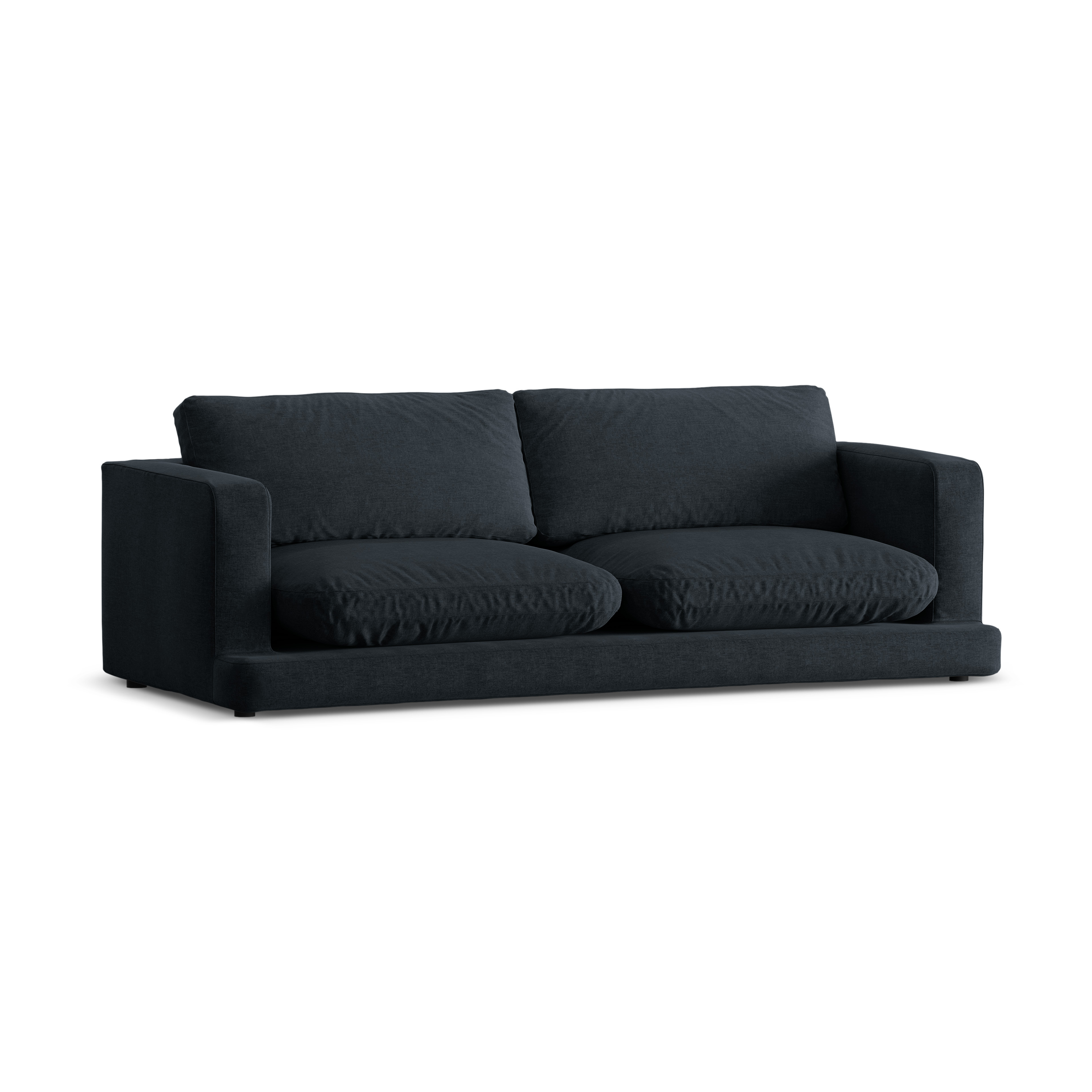 Sofa 3-zits DAPHNE zwart chenille