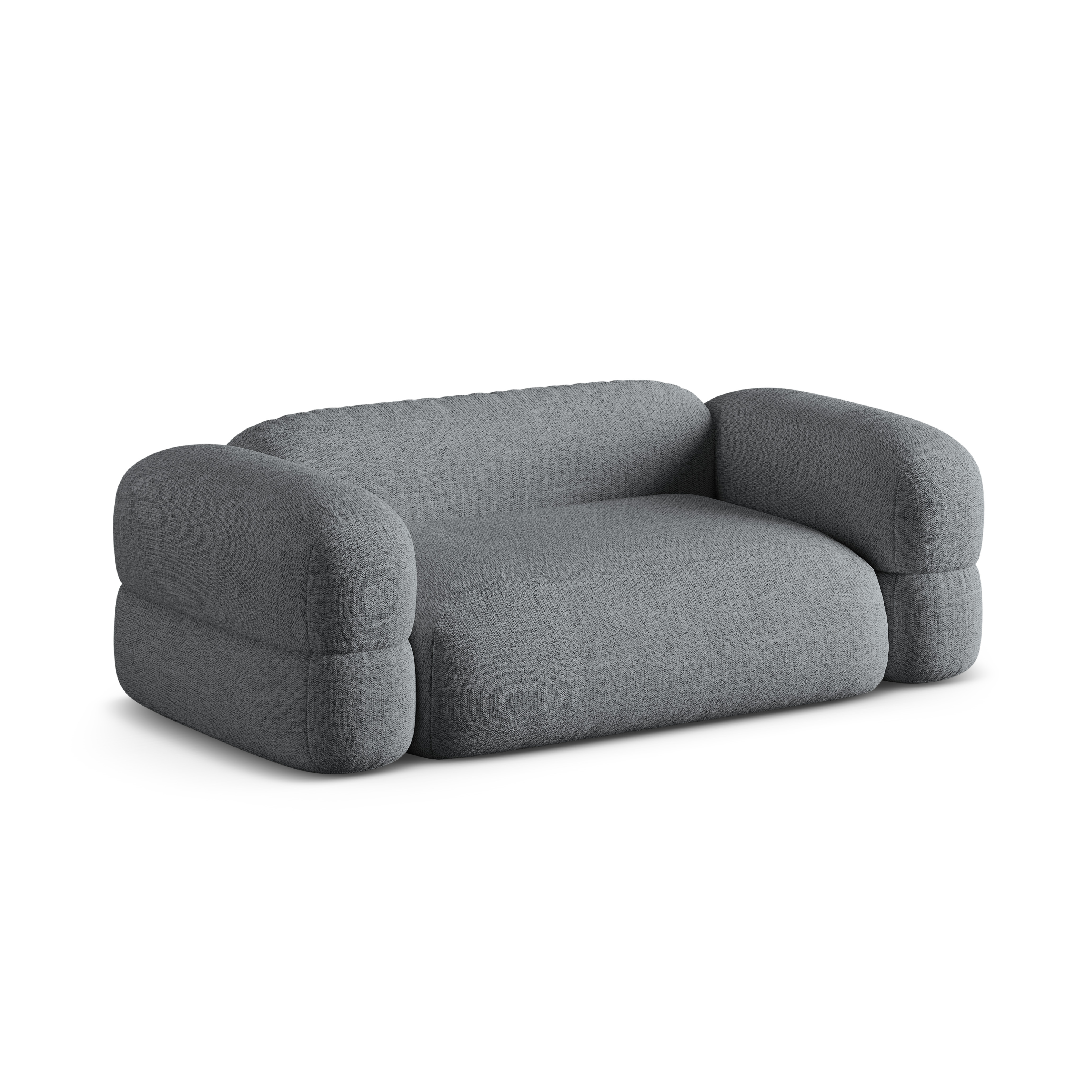 3-seater Sofa ROGER gray chenille