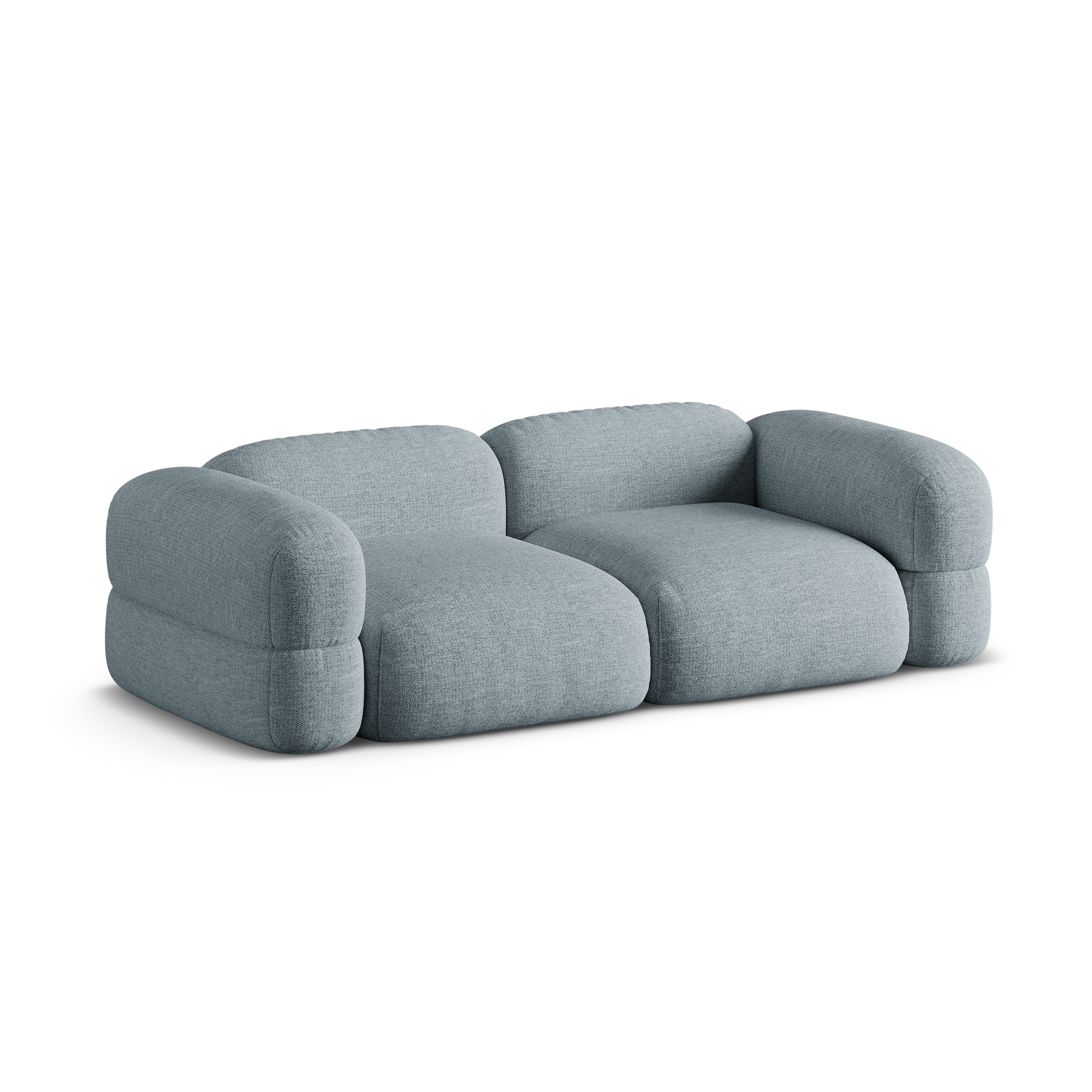 Sofa 4-sitzig ROGER himmelblaues Chenille