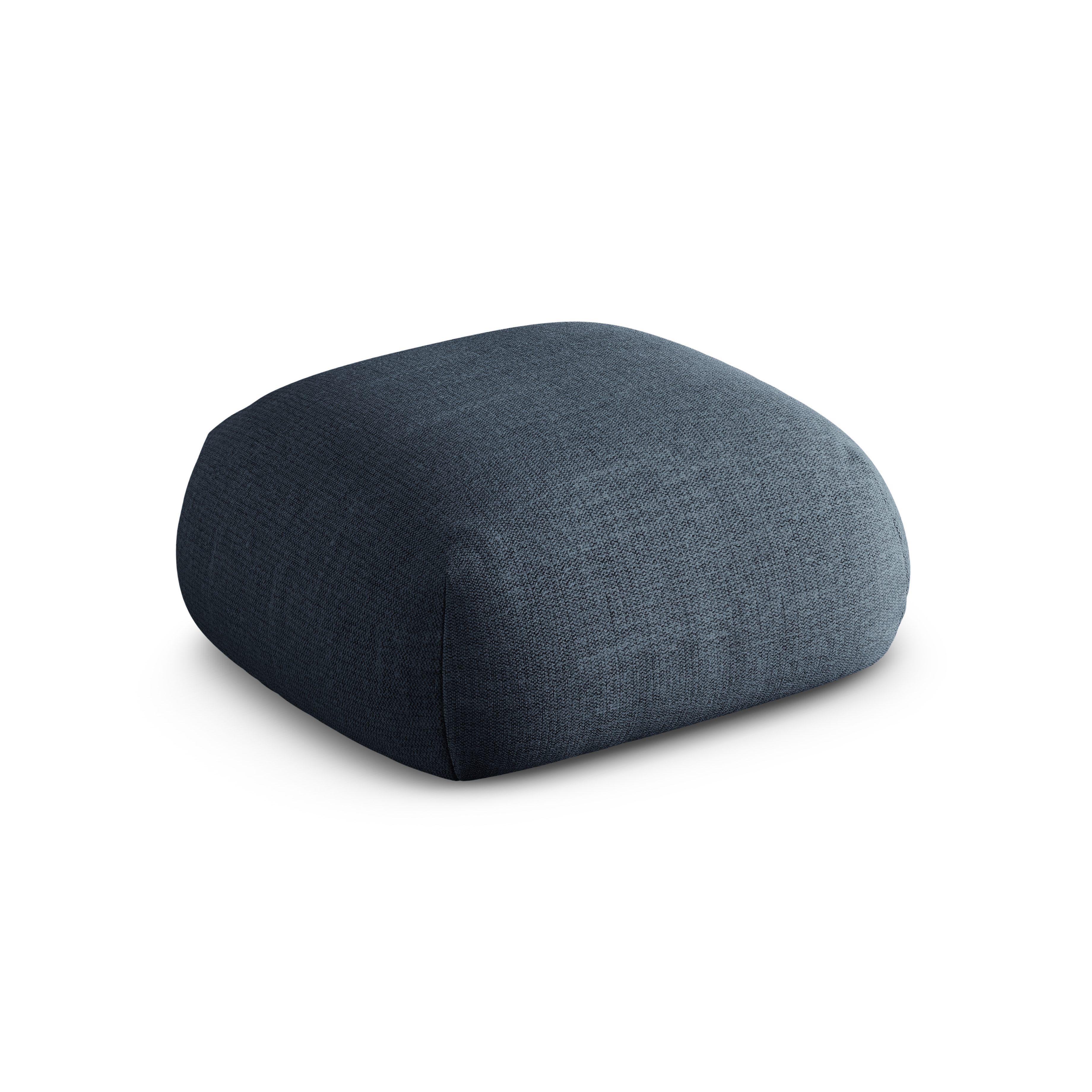 Puf ROGER dunkelblauer Chenille