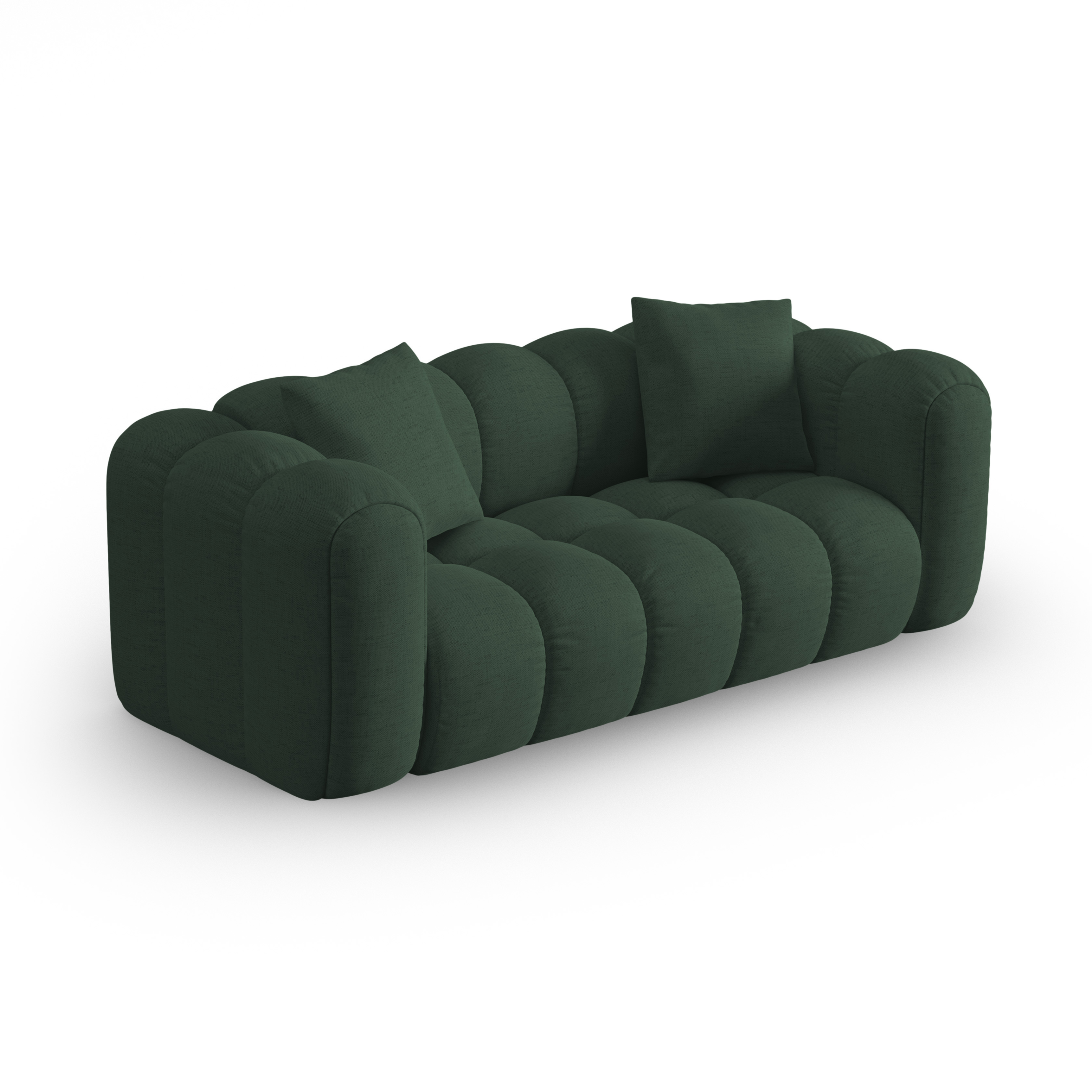 3-seater ASTRO sofa in sea green chenille