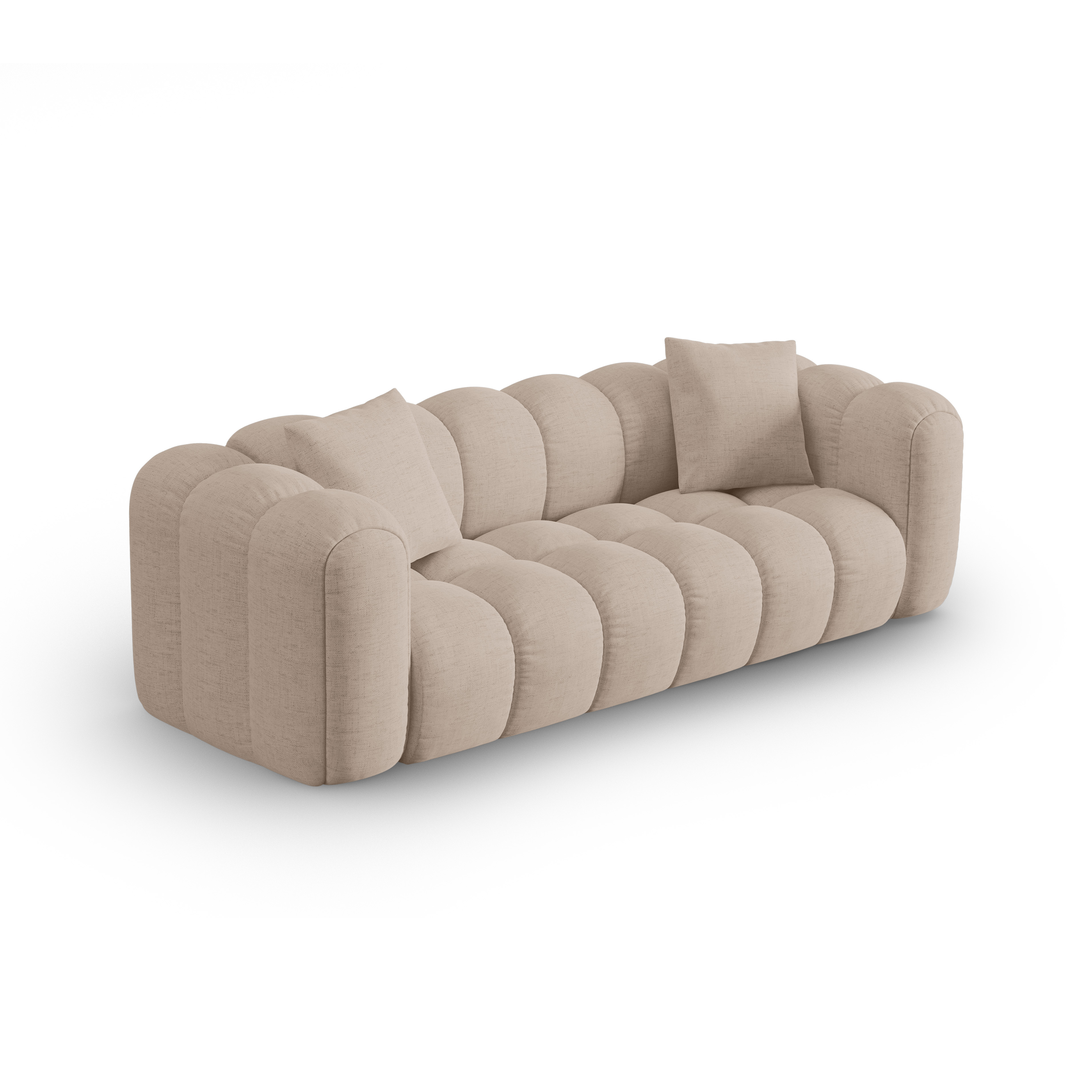 4-seater ASTRO sofa cappuccino chenille