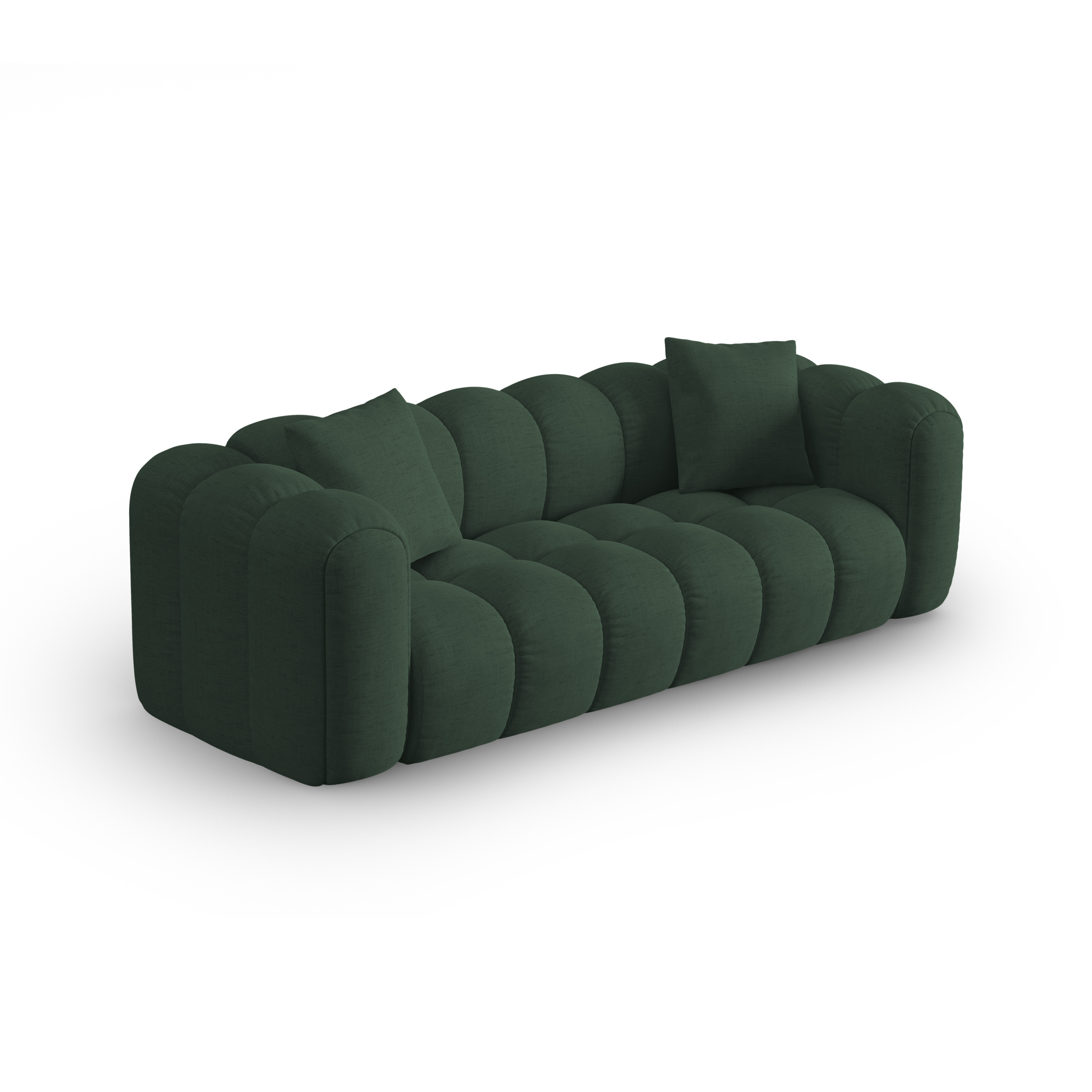 Sofa 4-persoons ASTRO zeegroene chenille