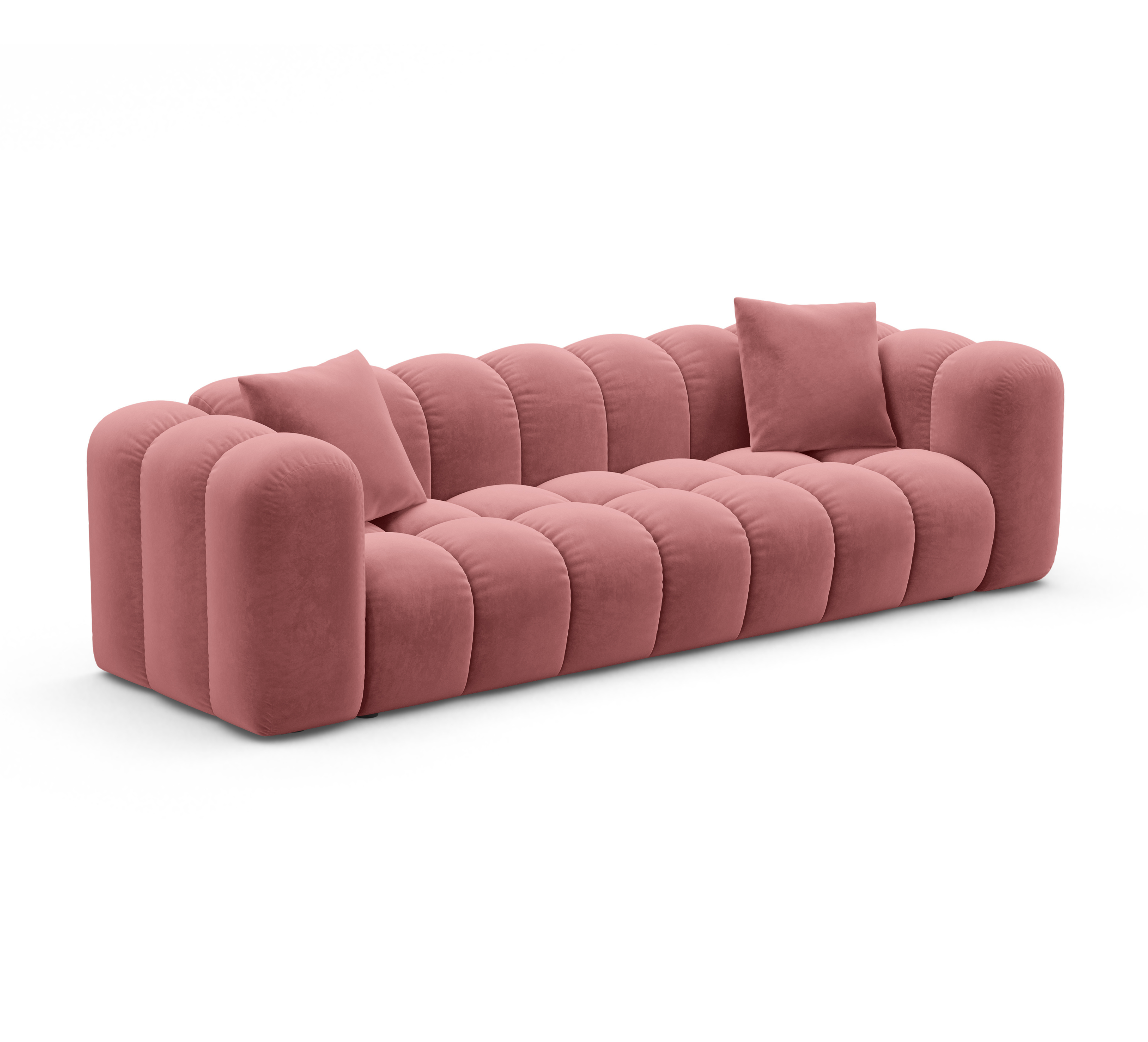 Velvet sofa with sleeping function ASTRO pink