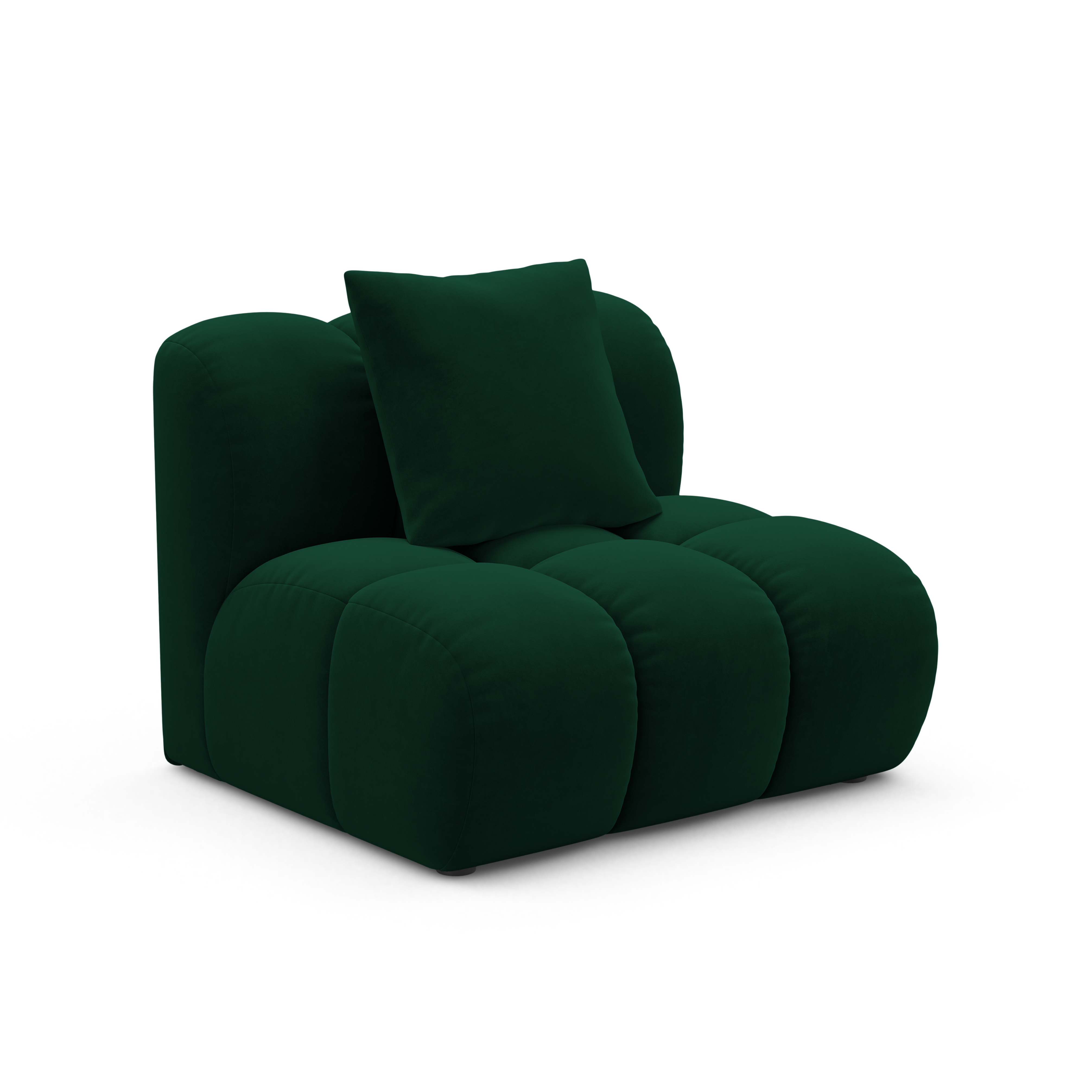 Velvet Armchair / Module ASTRO Bottle Green