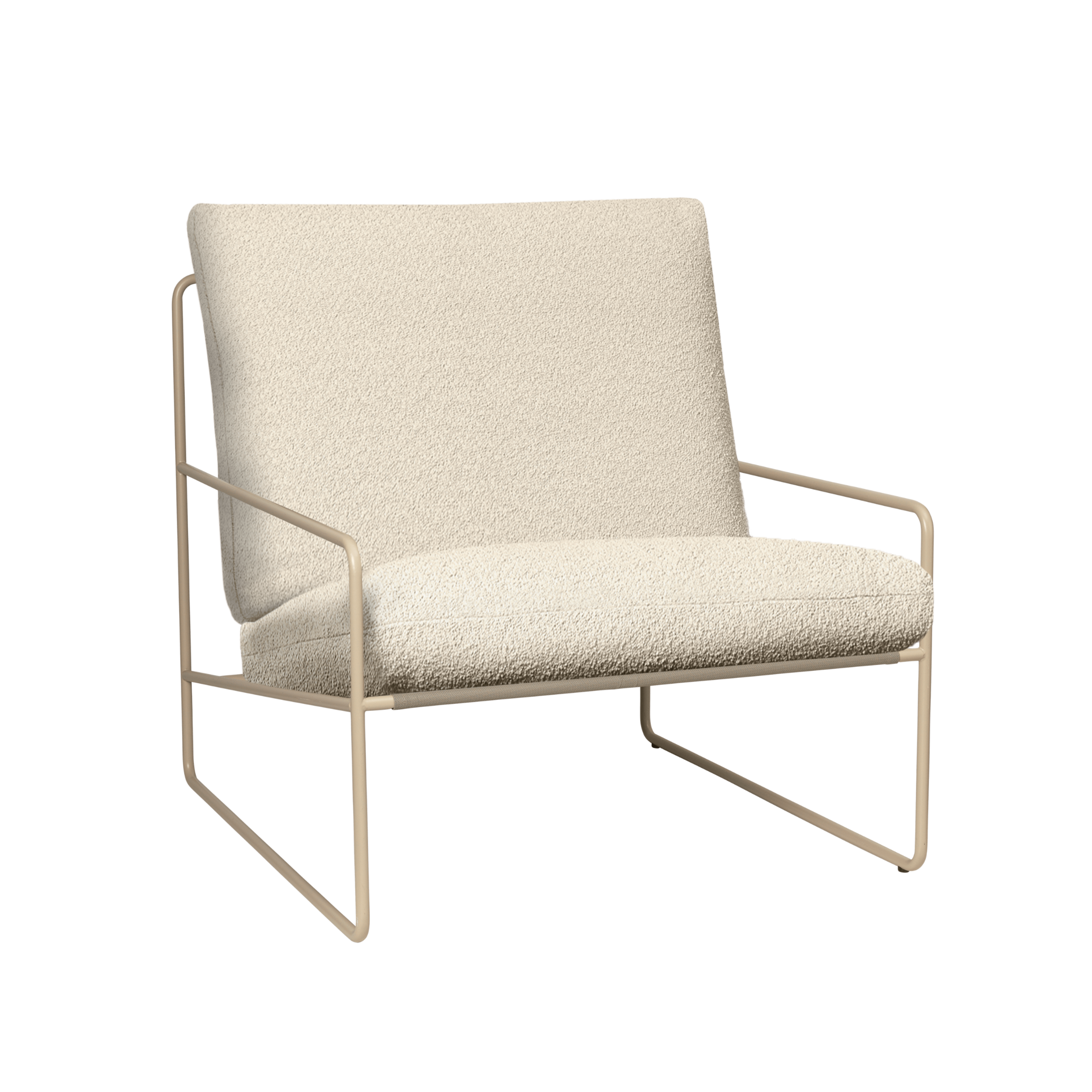 Buitenstoel DESERT gebroken wit met beige basis