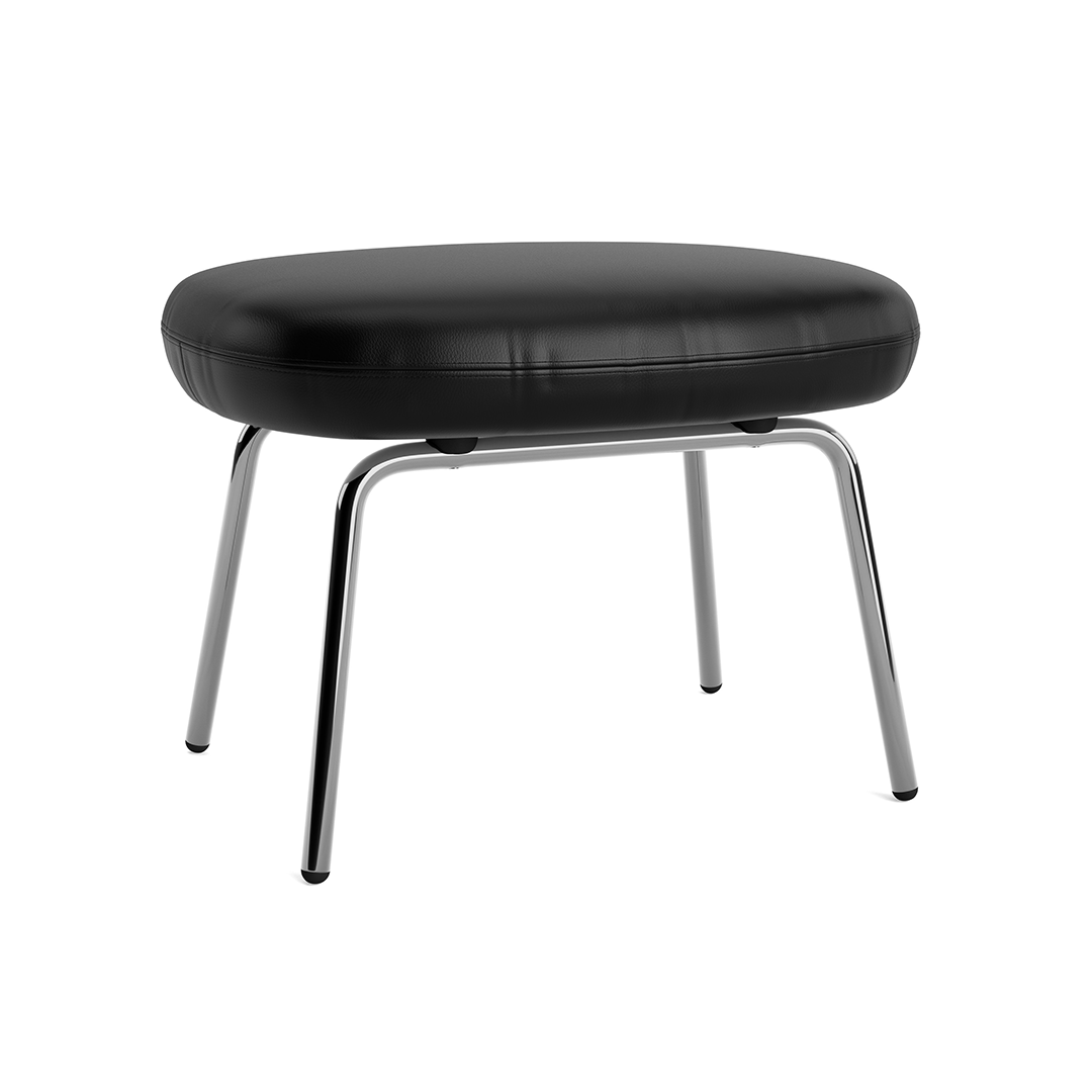 Gestoffeerde voetensteun ERA verchroomde basis