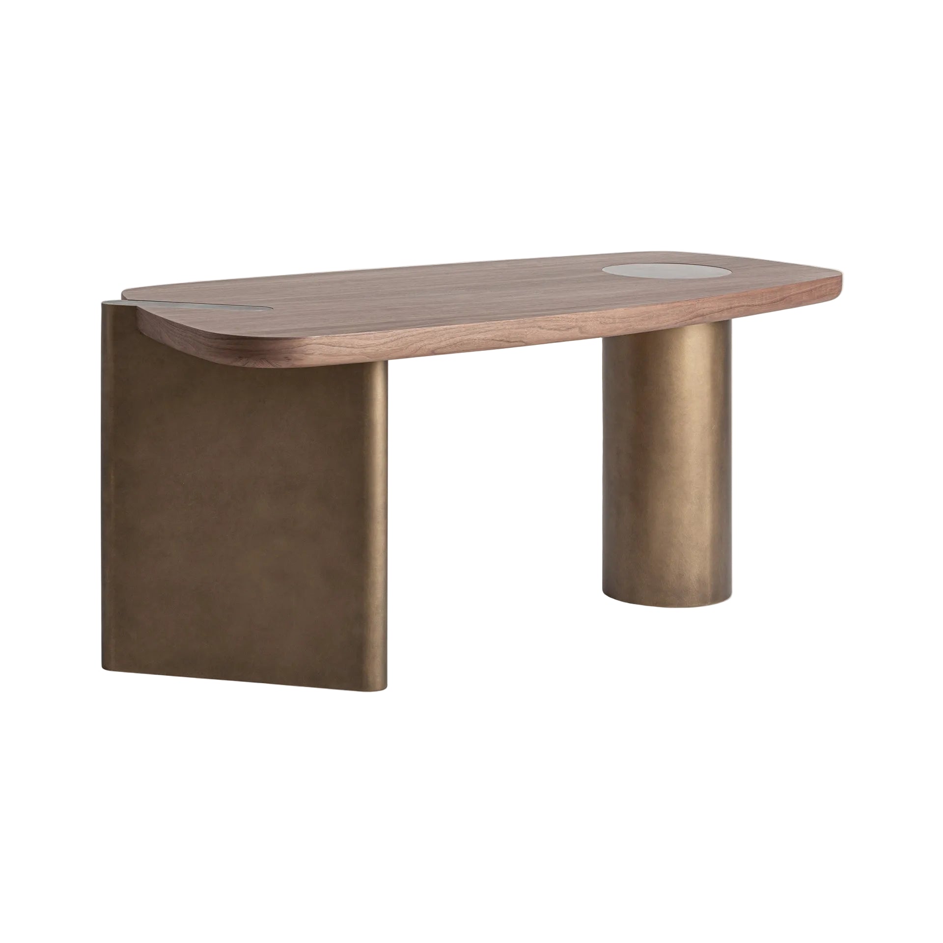 Bureau LAUSANA notenhout