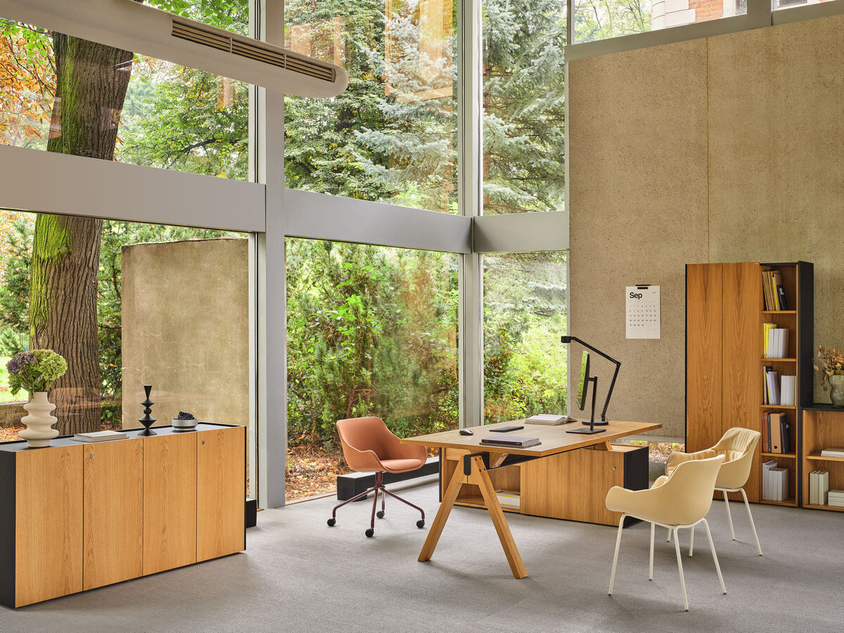 Krzesło BALTIC SOFT DUO metalowa podstawa – drewno