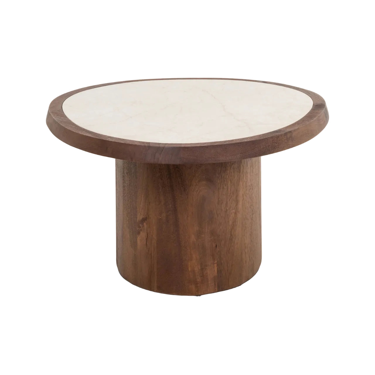 Koffietafel MELROSE mango hout met marmer