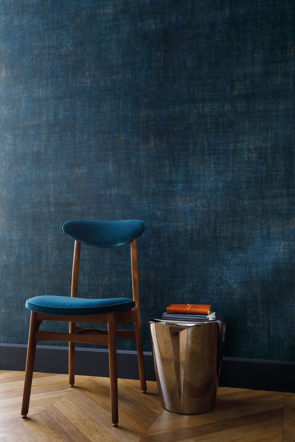 Strukturierte Tapete, die Leinwand imitiert - ISIS - SABLE dunkelbeige