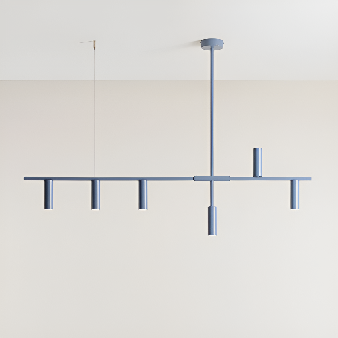 TREVO blaue Hängelampe