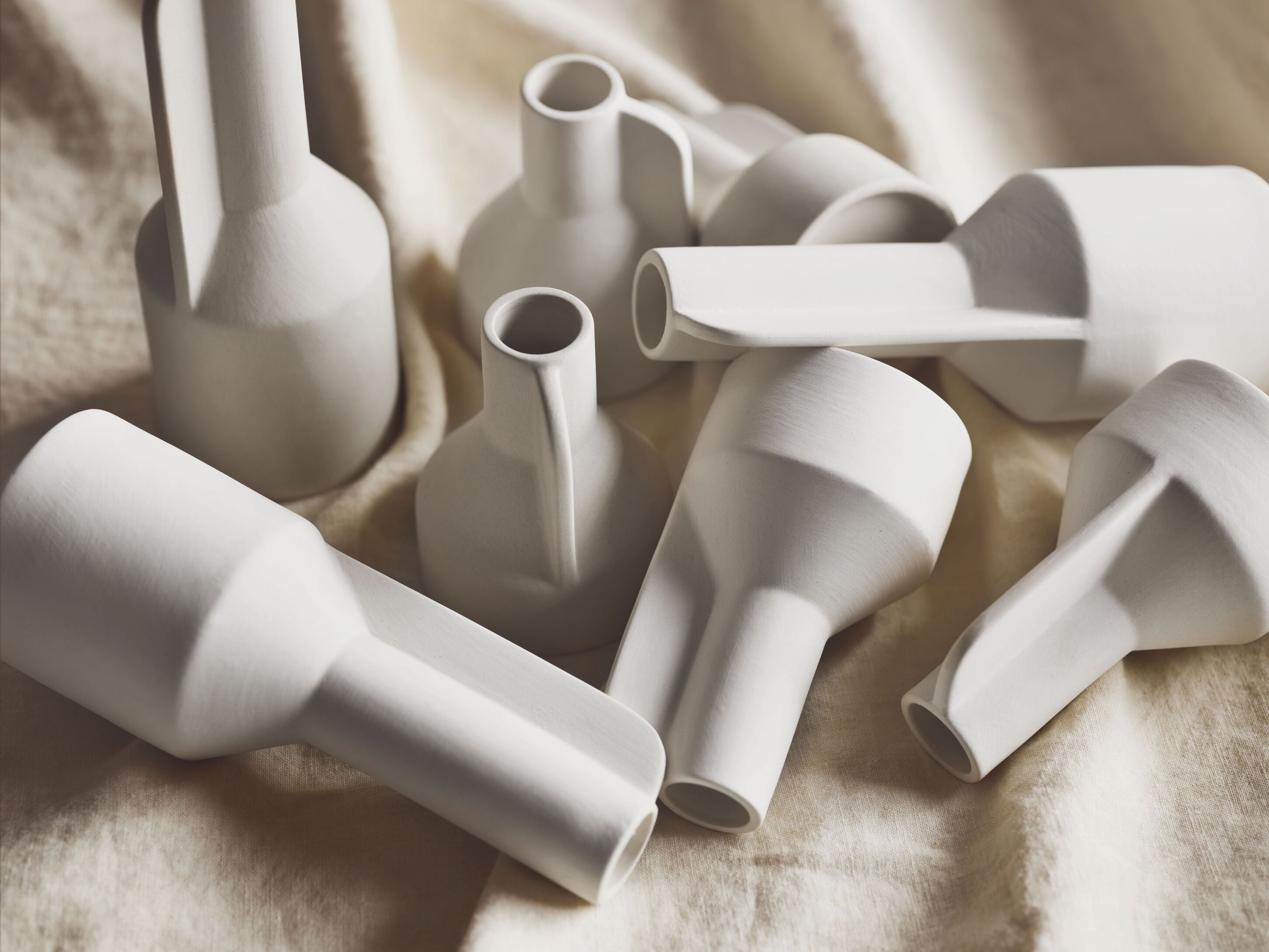 Kaarsenhouder FALDA crème