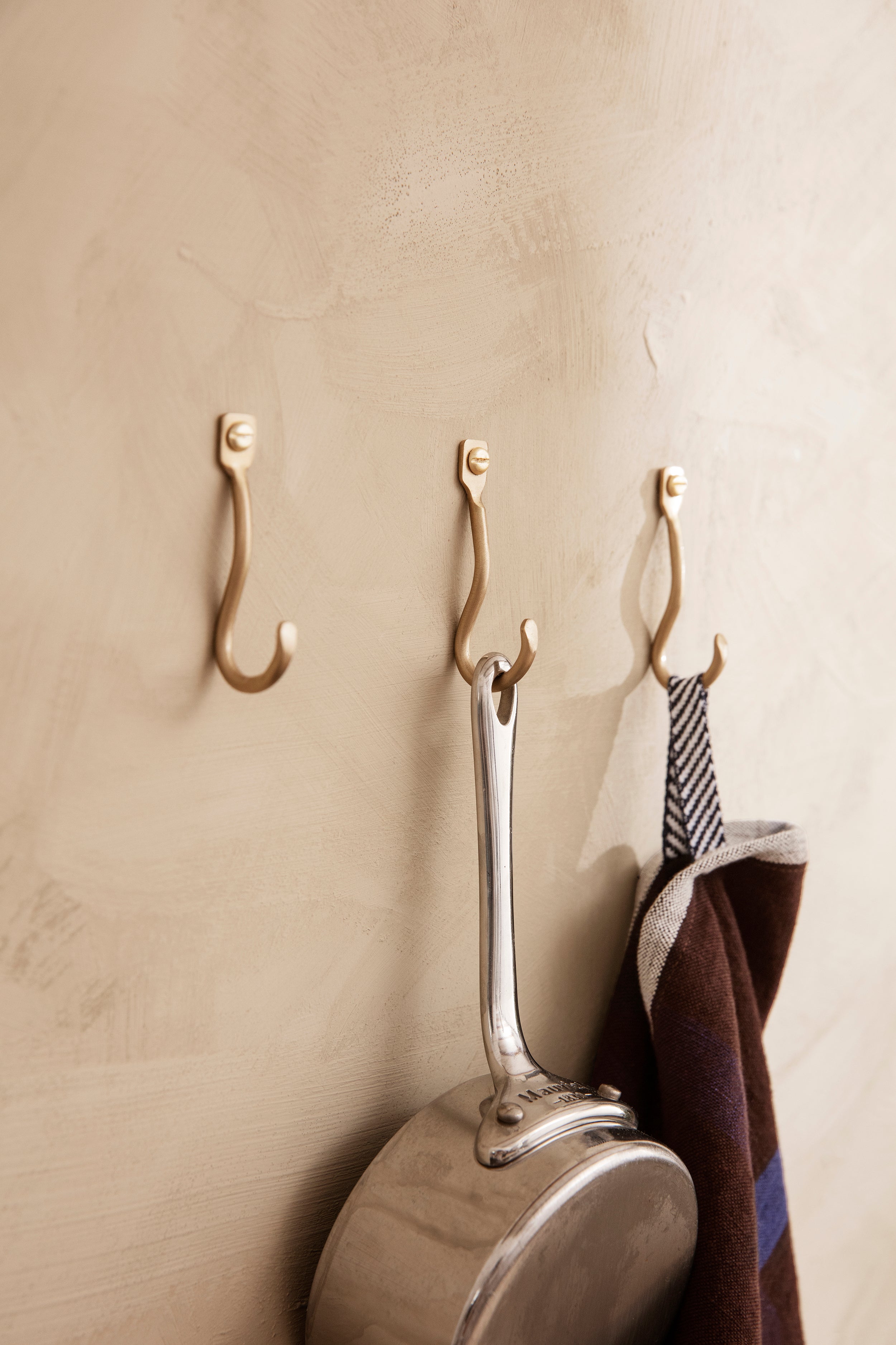Set haken CURVATURE messing
