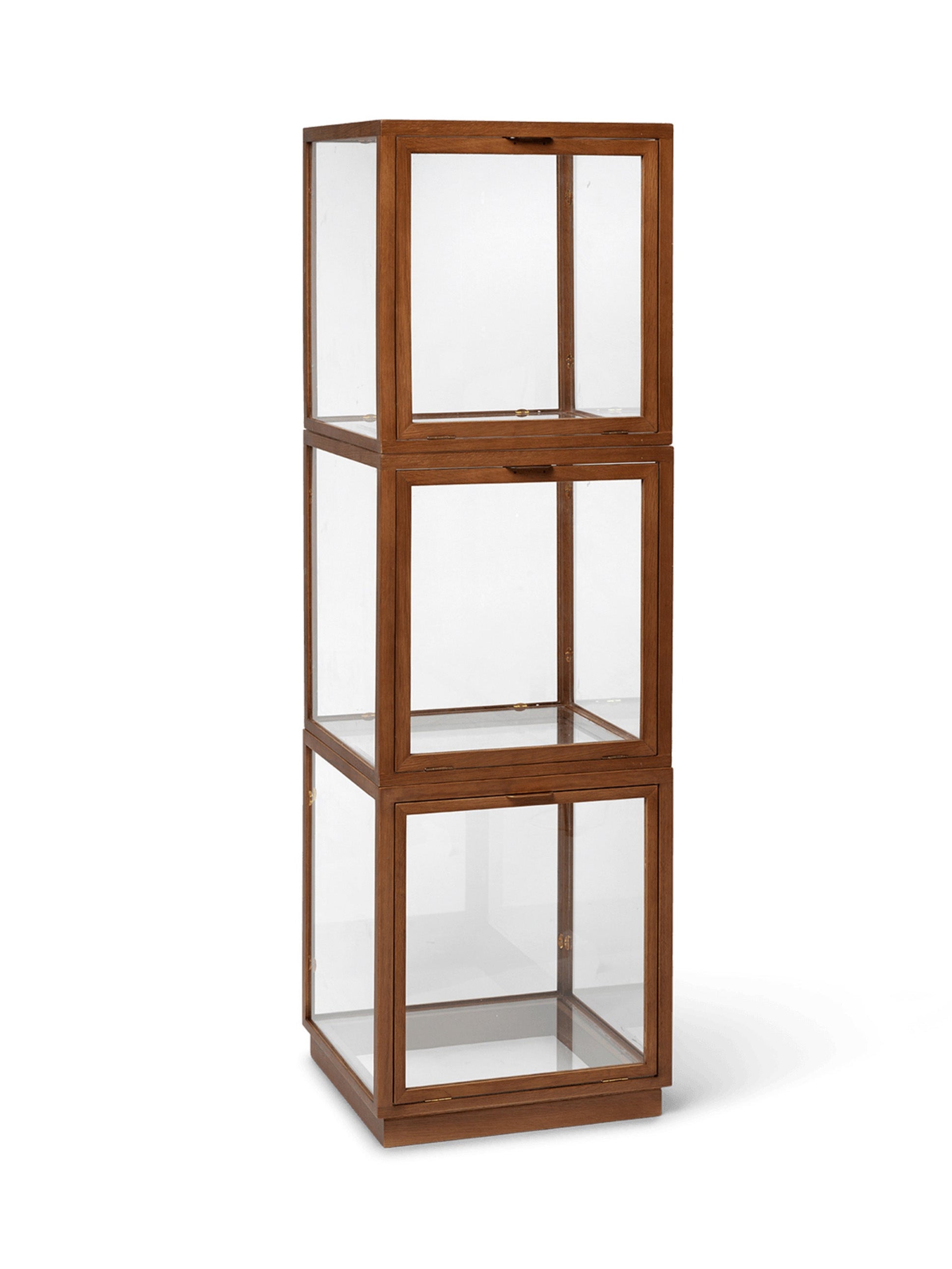 MIRU GLASS MONTRE display cabinet dark brown oak