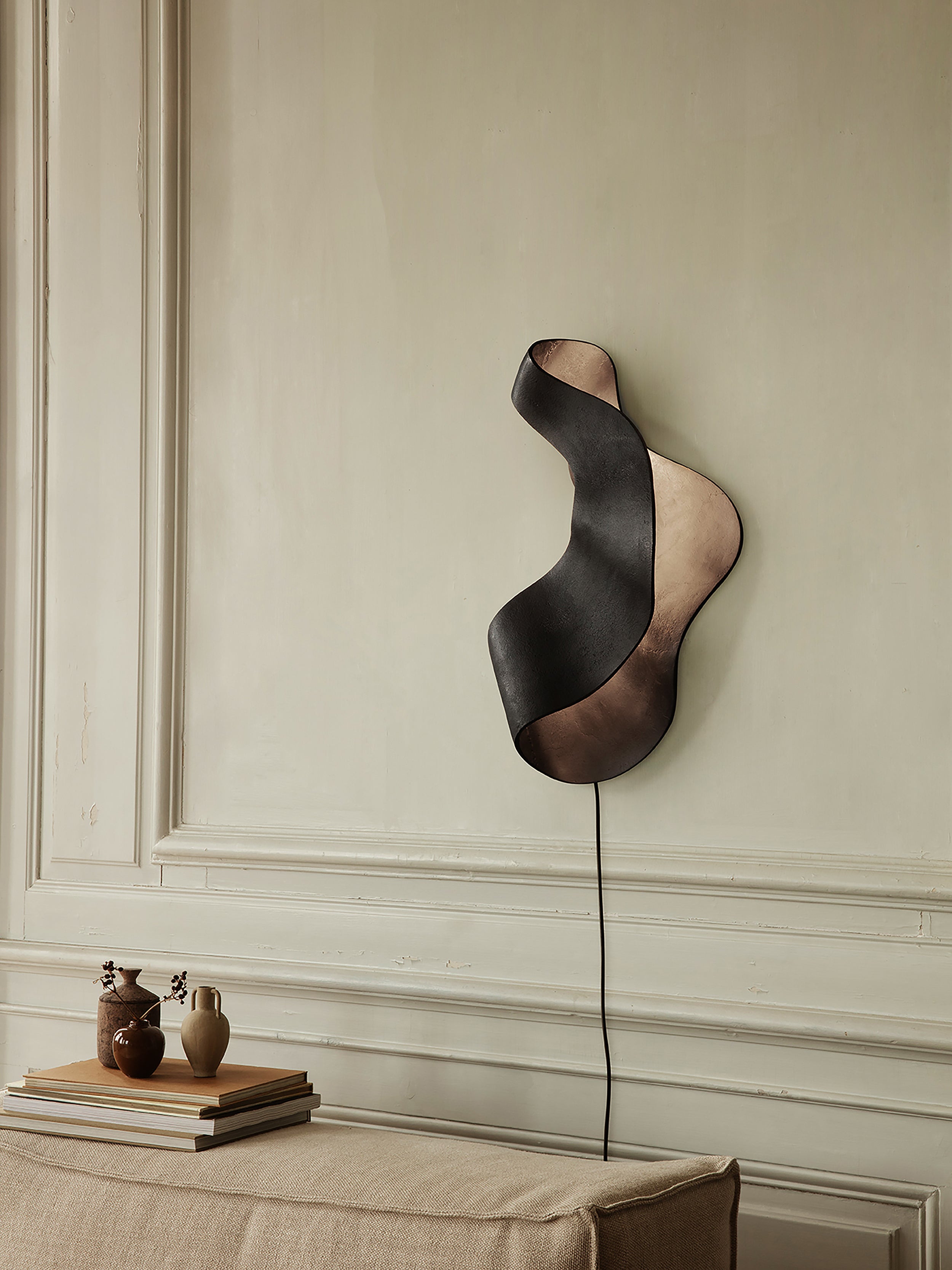 Wandlamp OYSTER zwart