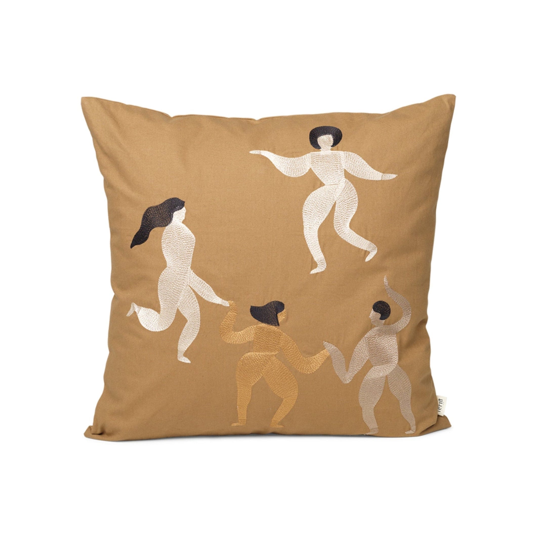 Kussen GRATIS CUSHION karamelkleurig
