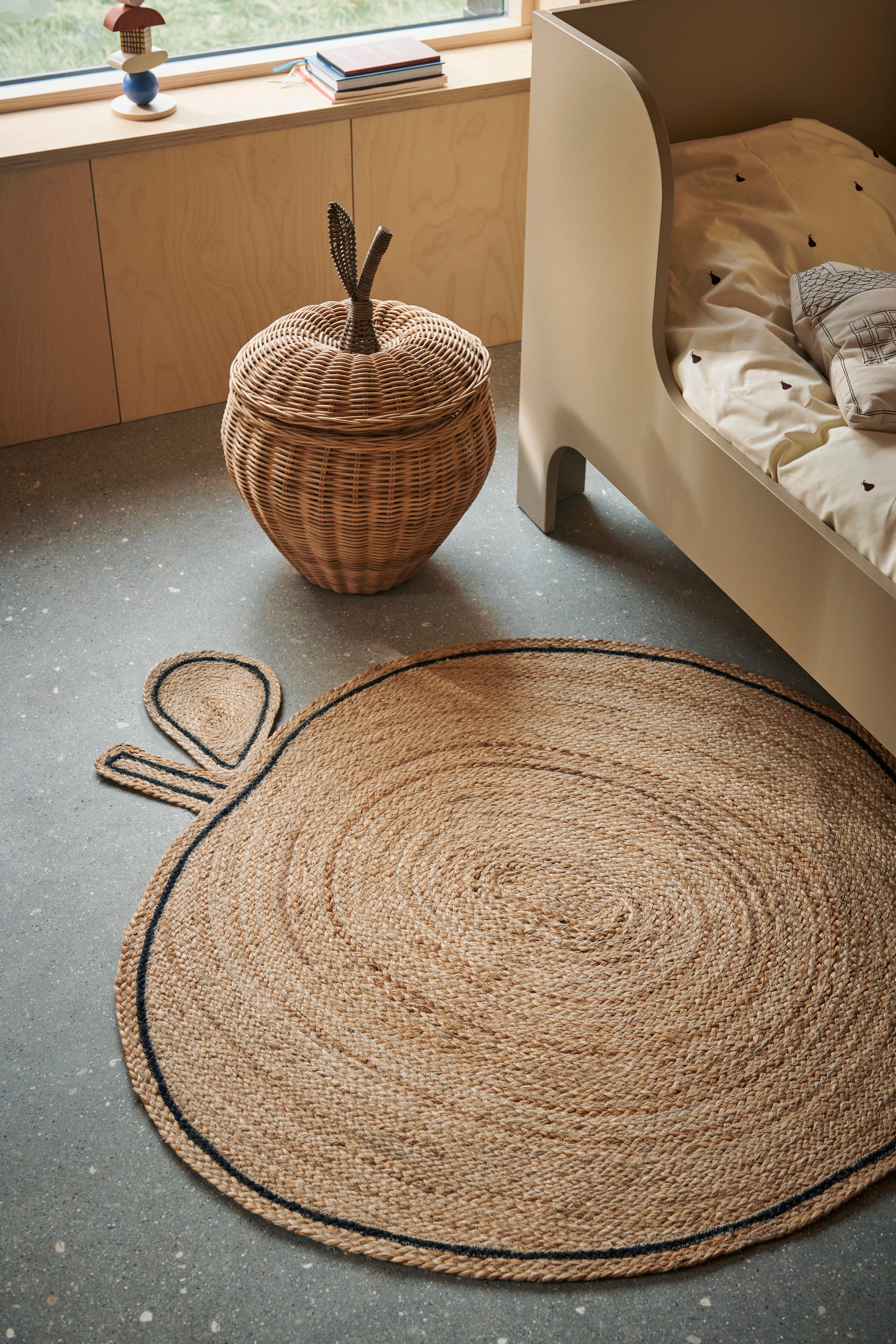 Geweven APPLE jute tapijt
