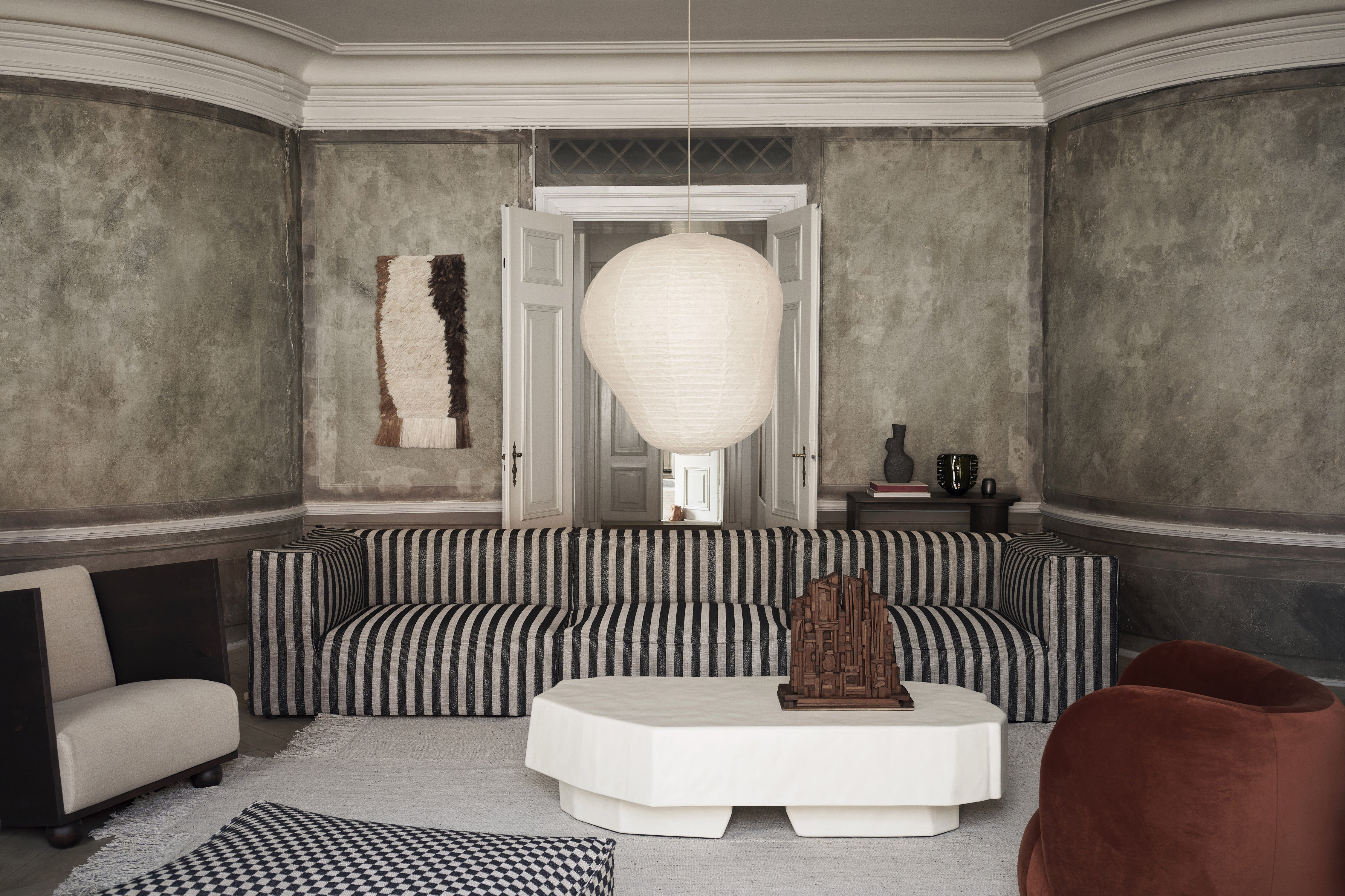 CATENA Louisiana Modular Sofa - Black Central Element with Sand