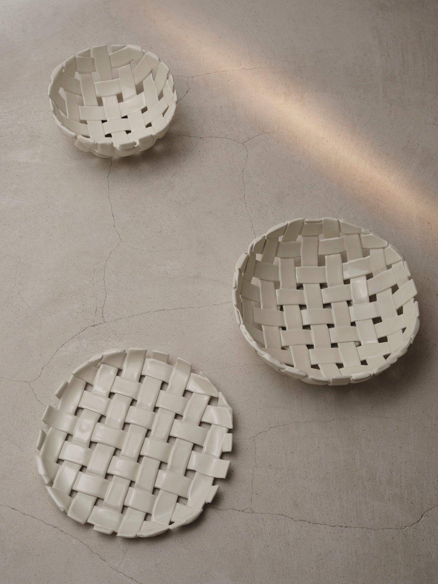 Taca PLAIT gebroken wit