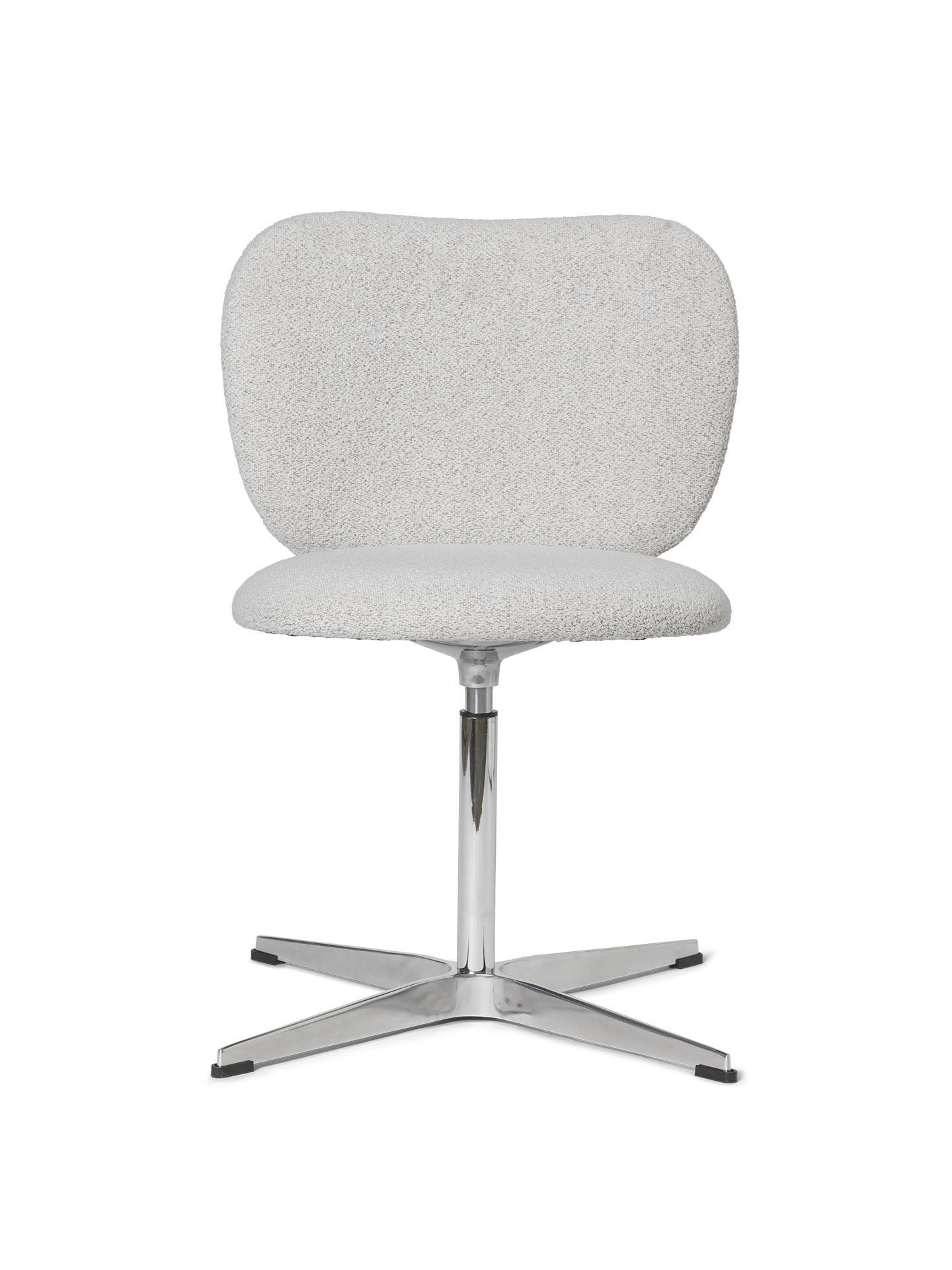 Draaistoel RICO Soft Bouclé gebroken wit