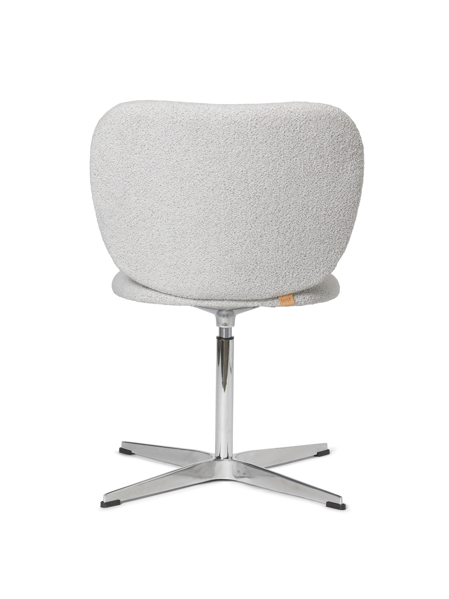 Draaistoel RICO Soft Bouclé gebroken wit
