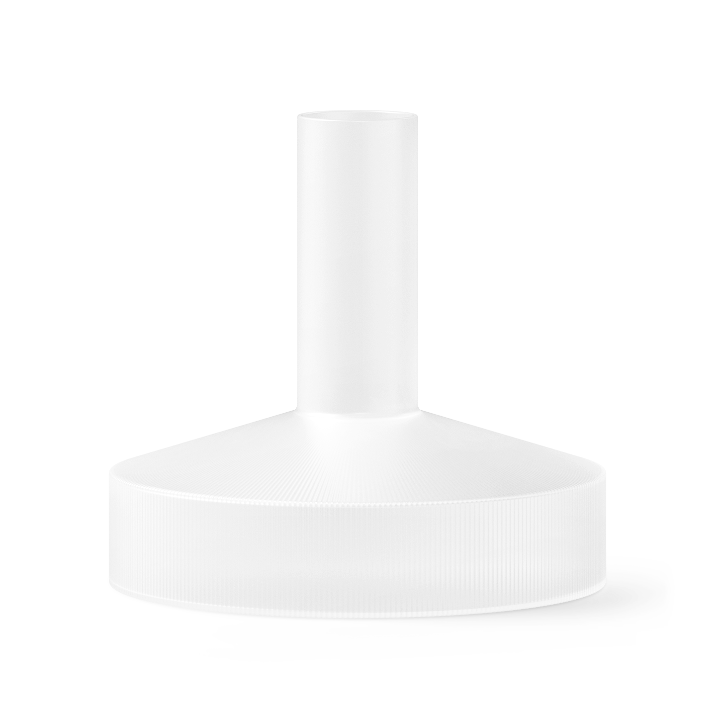 Karaf met wijn RIPPLE wit glas