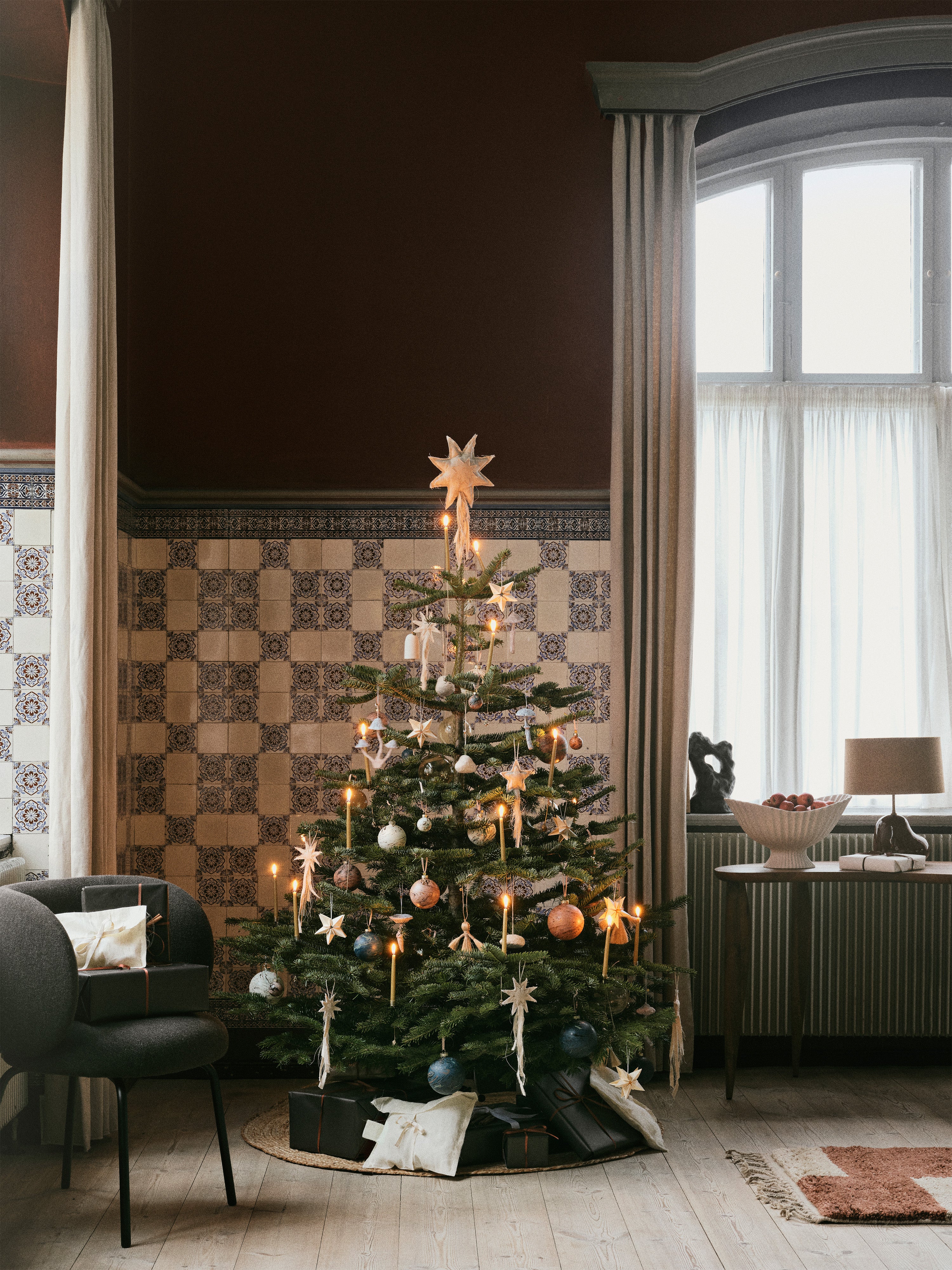 Dekorationsset für den Weihnachtsbaum SNOWBALL weiß