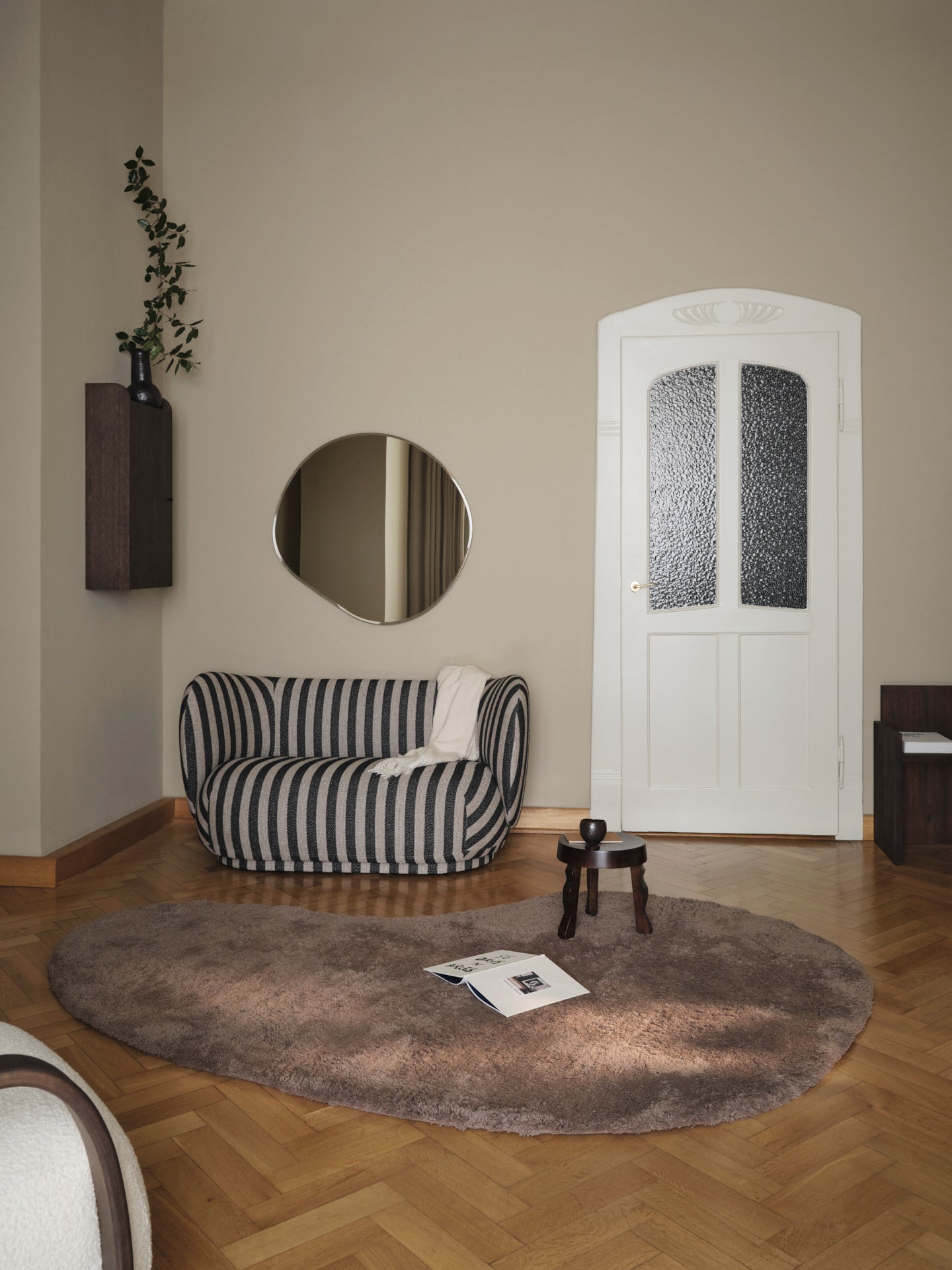 2-Personen-Sofa Rico bürstete Sand