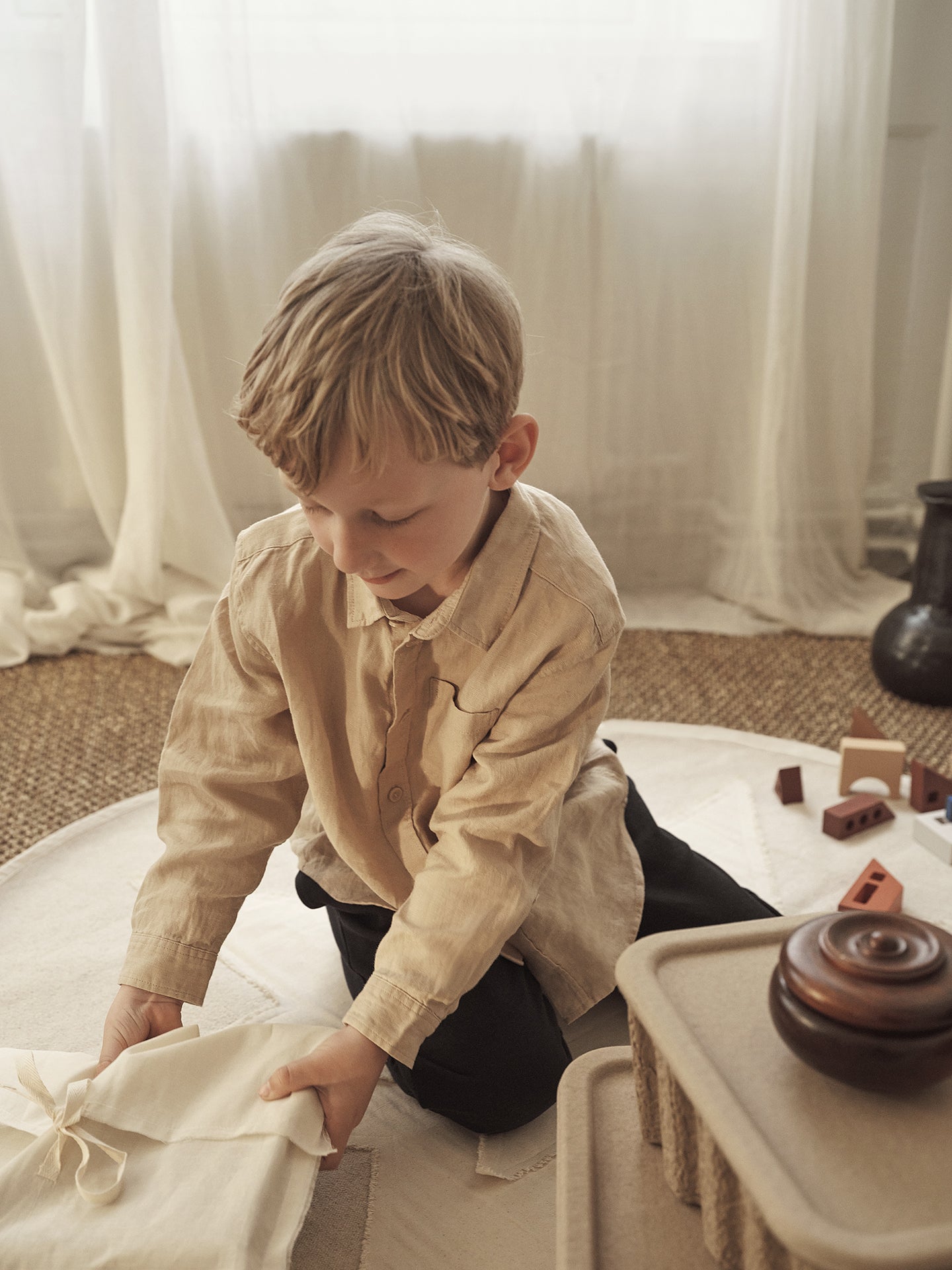 Weihnachtsmatte VELA STAR hellbeige