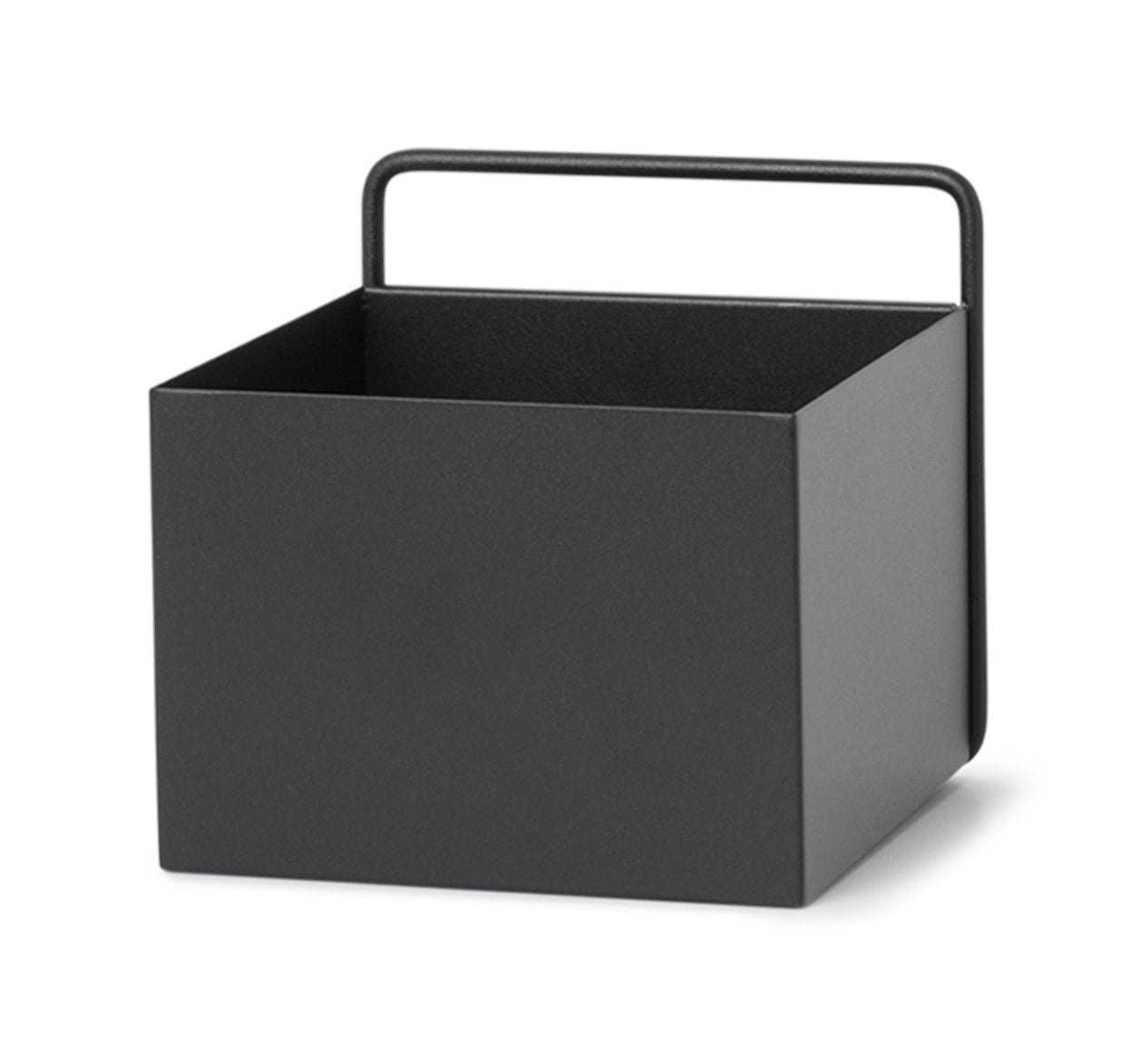 Hangende plantenpot WALL SQUARE BOX zwart