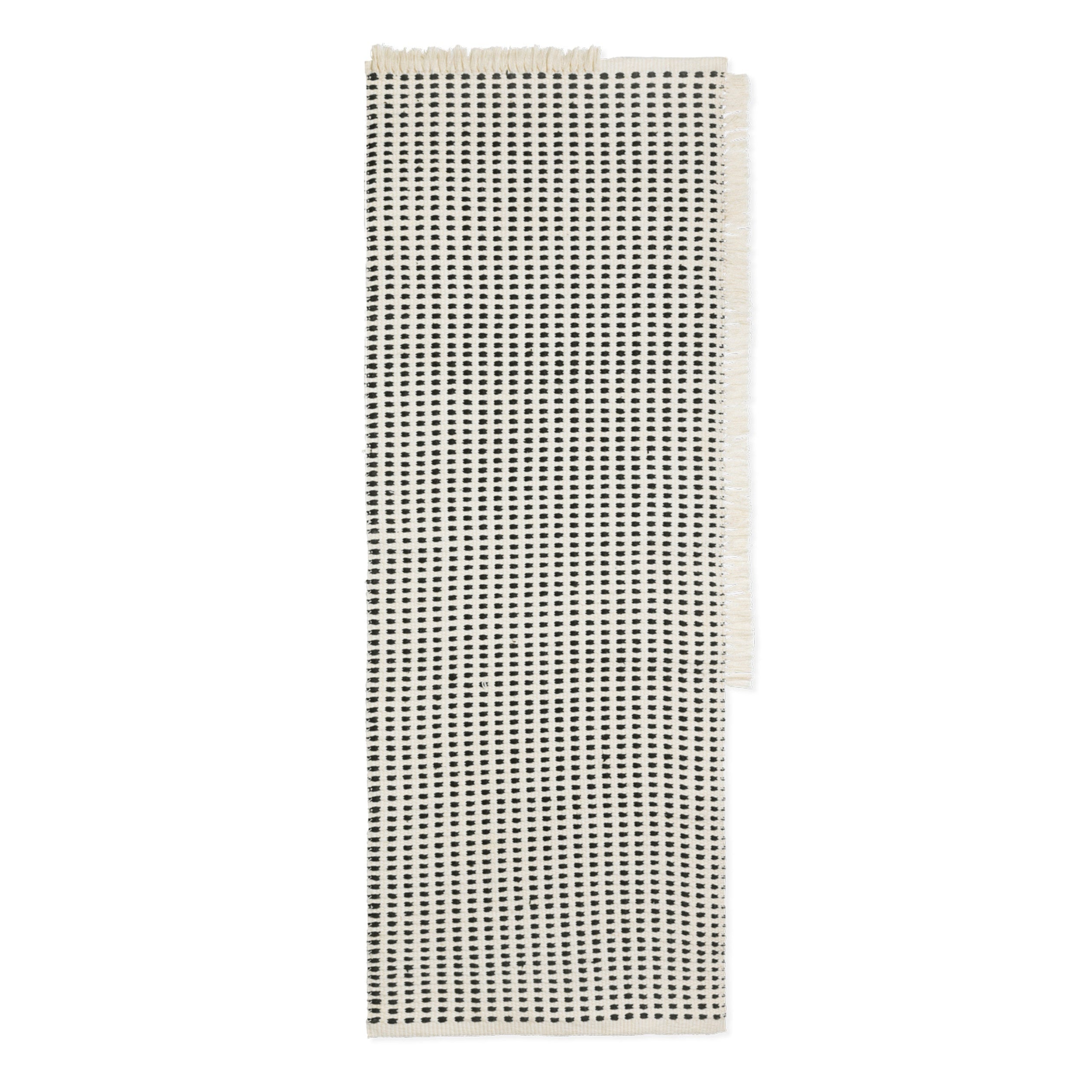 WAY Läufer Off-White mit blauen Punkten