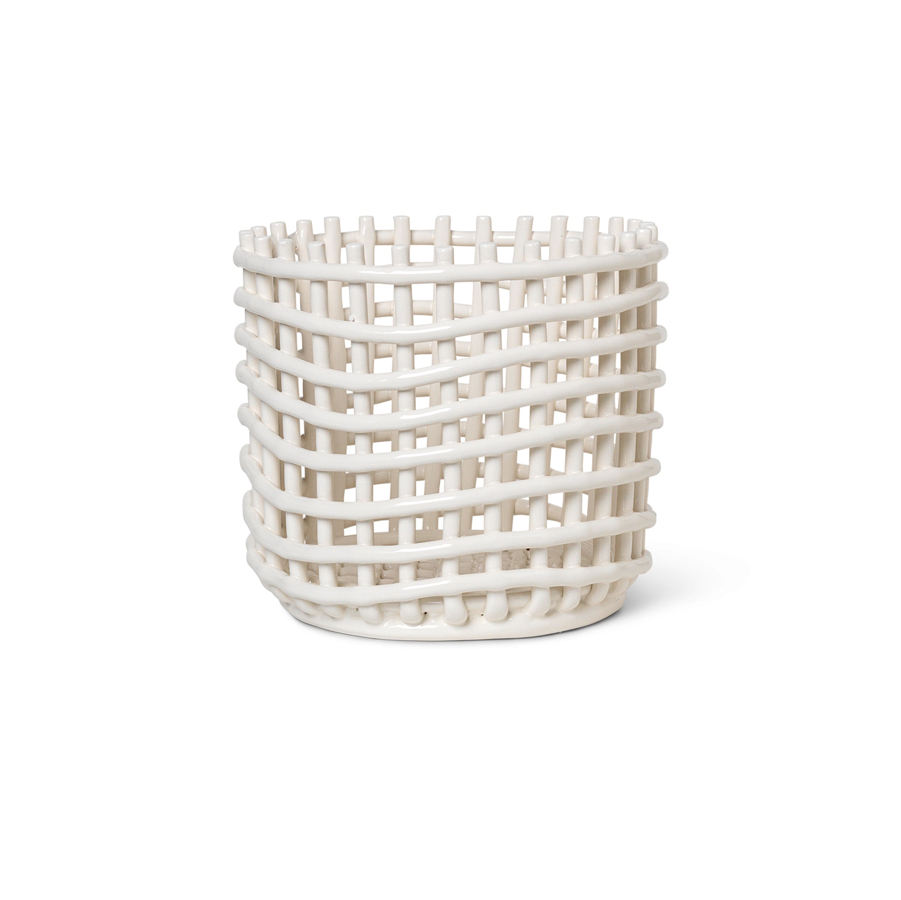 Witte CERAMIC BASKET