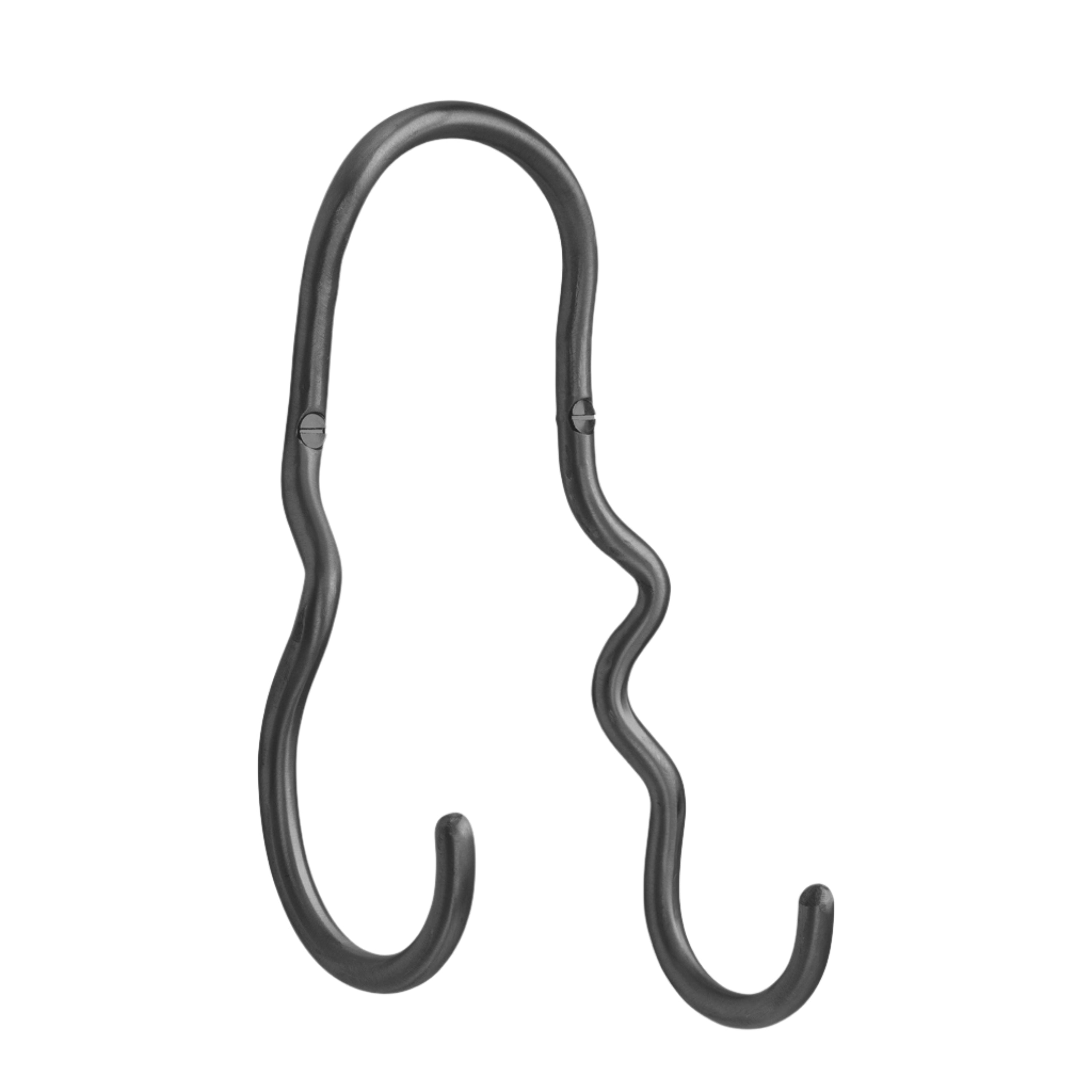 Dubbele kapstok CURVATURE zwart