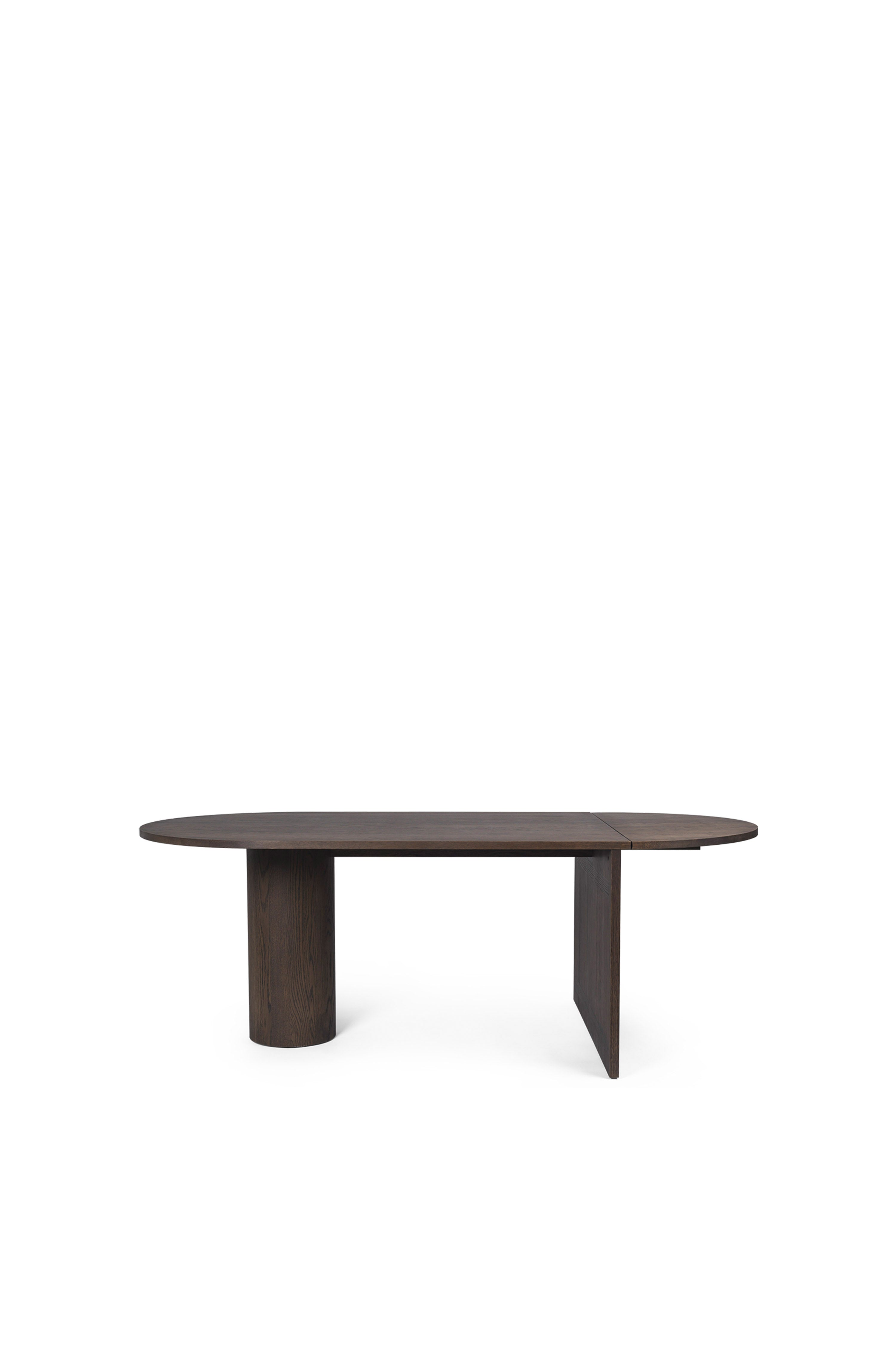 Dark oak wood table