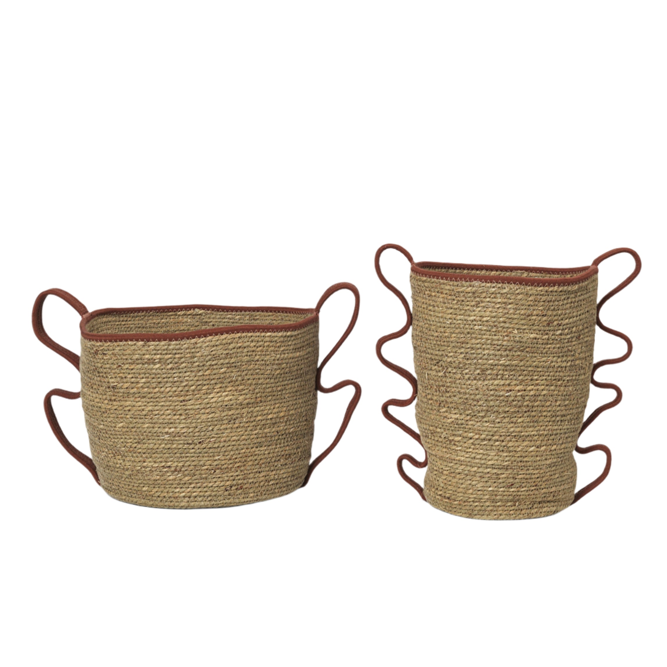 Set van manden VERSO zeewier met bakstenen koord