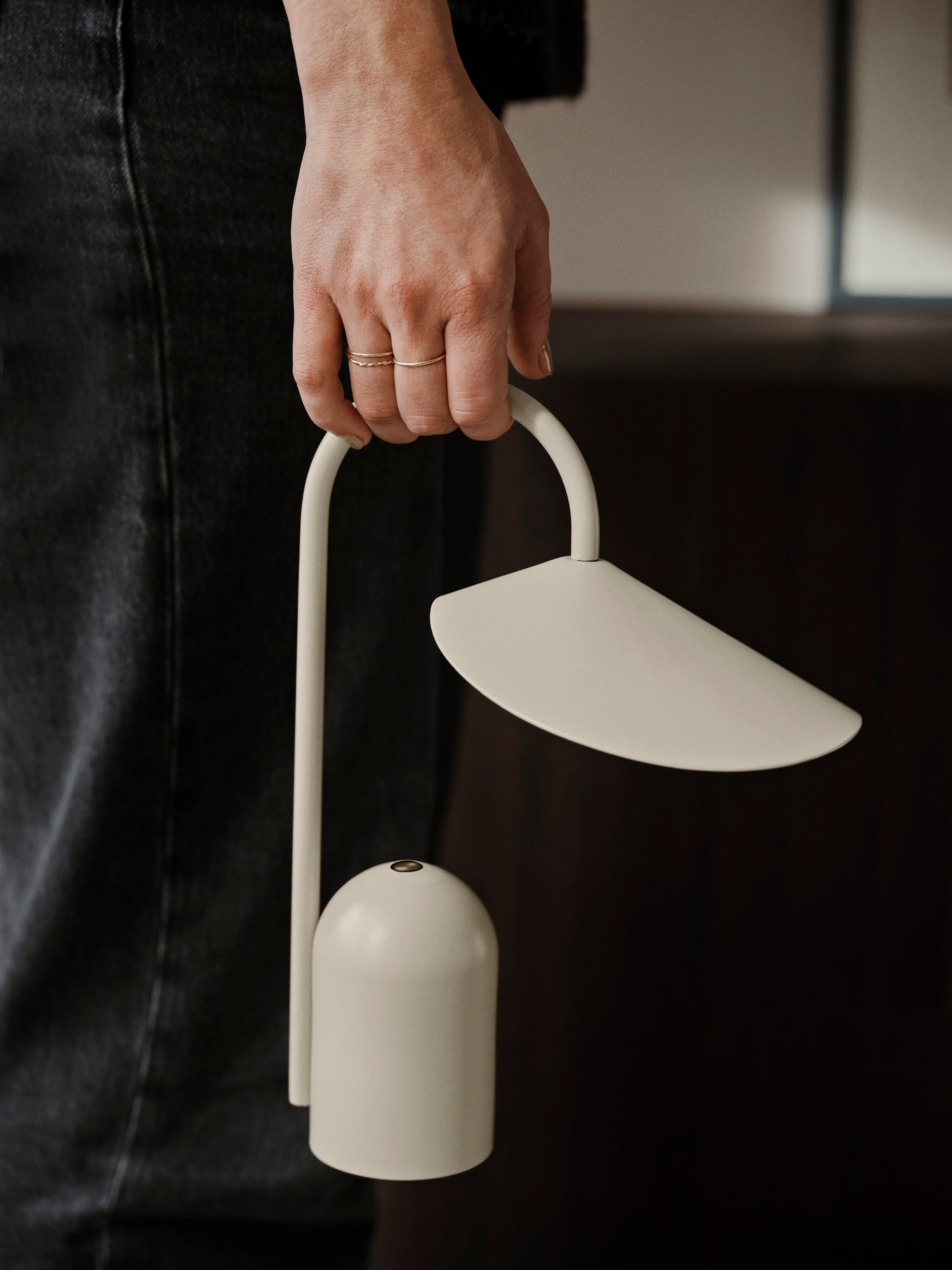 Draagbare lamp ARUM wit