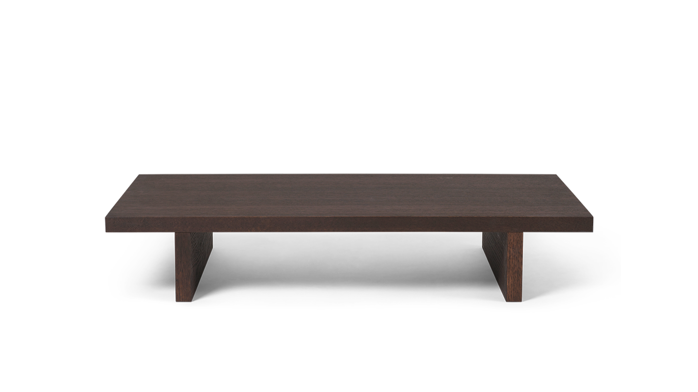 KONA LOW table dark brown oak plywood