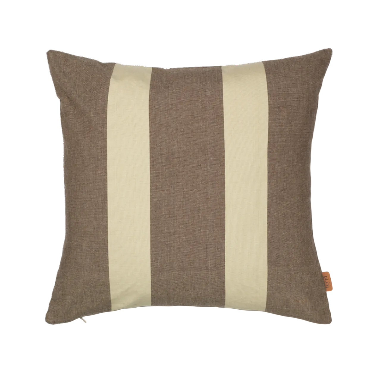 STRAND Coffee Cushion Cover with Beige