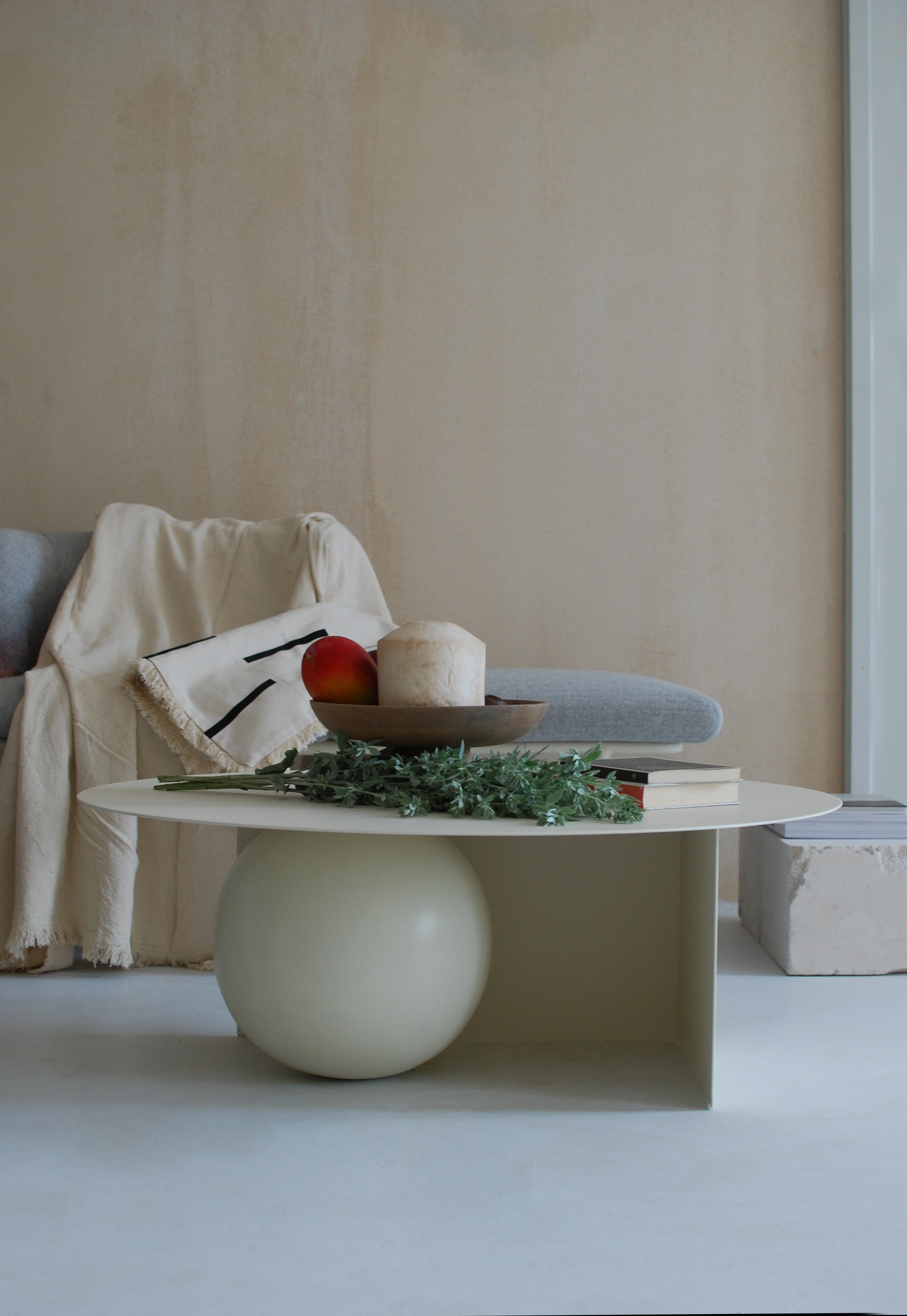 Koffietafel FUKU staal en hout