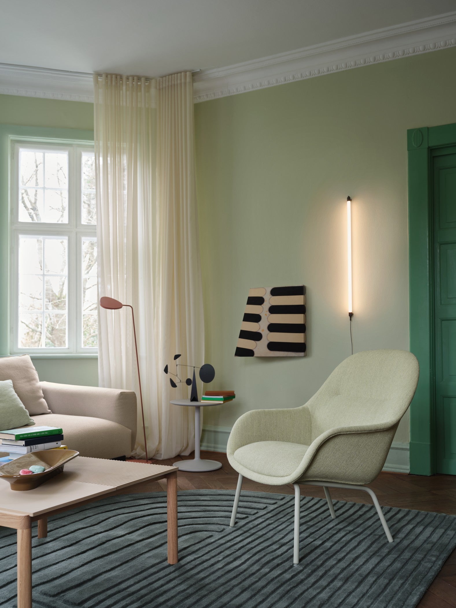 FIBER fauteuil, gepersonaliseerd met een stalen basis