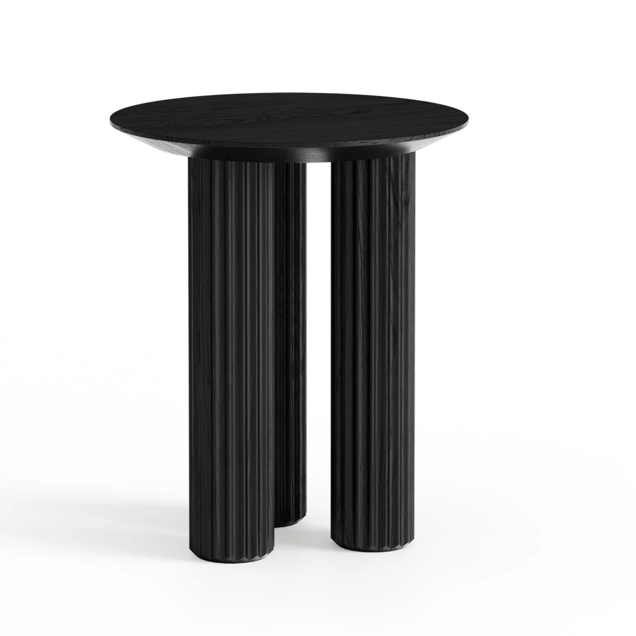 PILAR Side Table Black Ash Wood